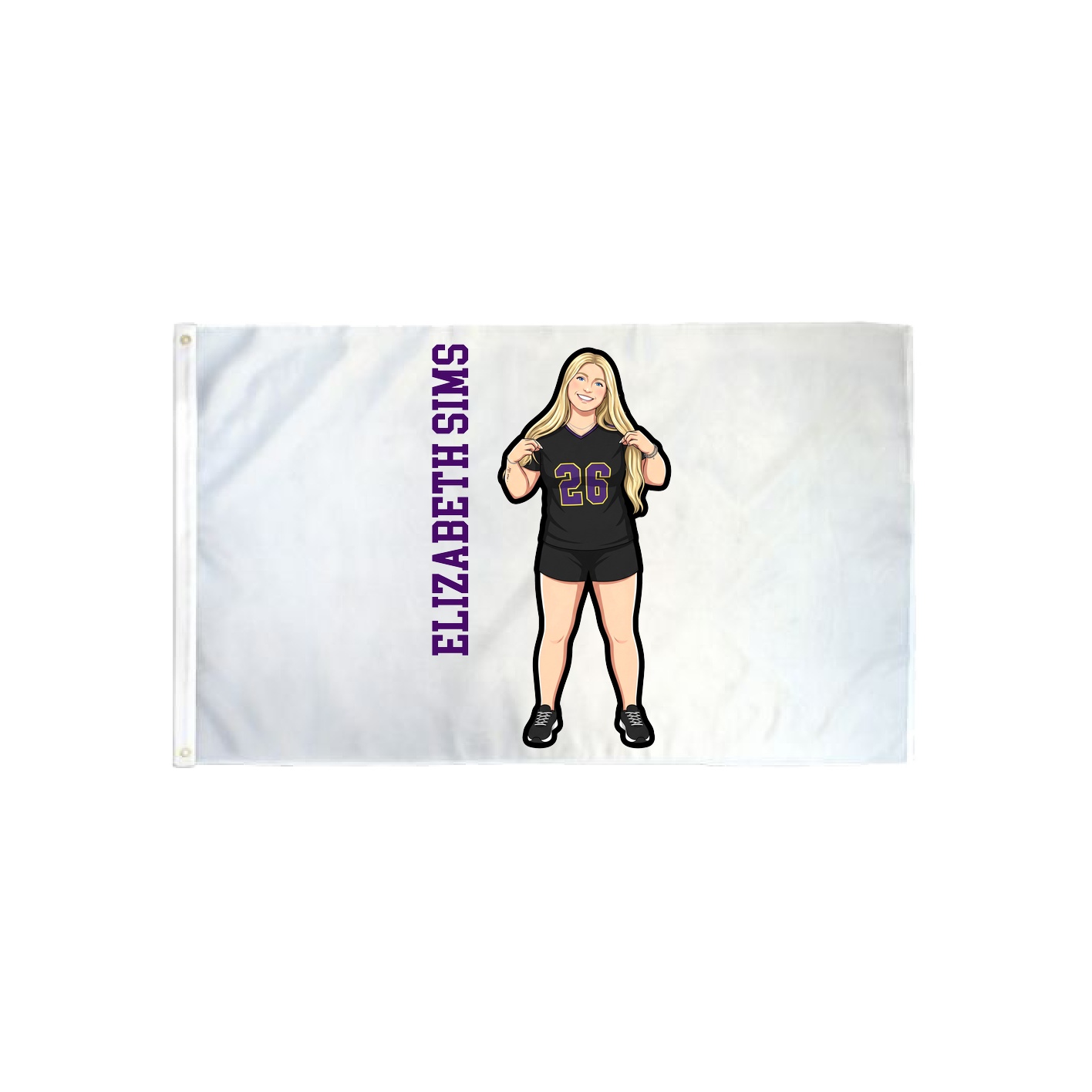 3x5 Flag — Name Vertical in Classic