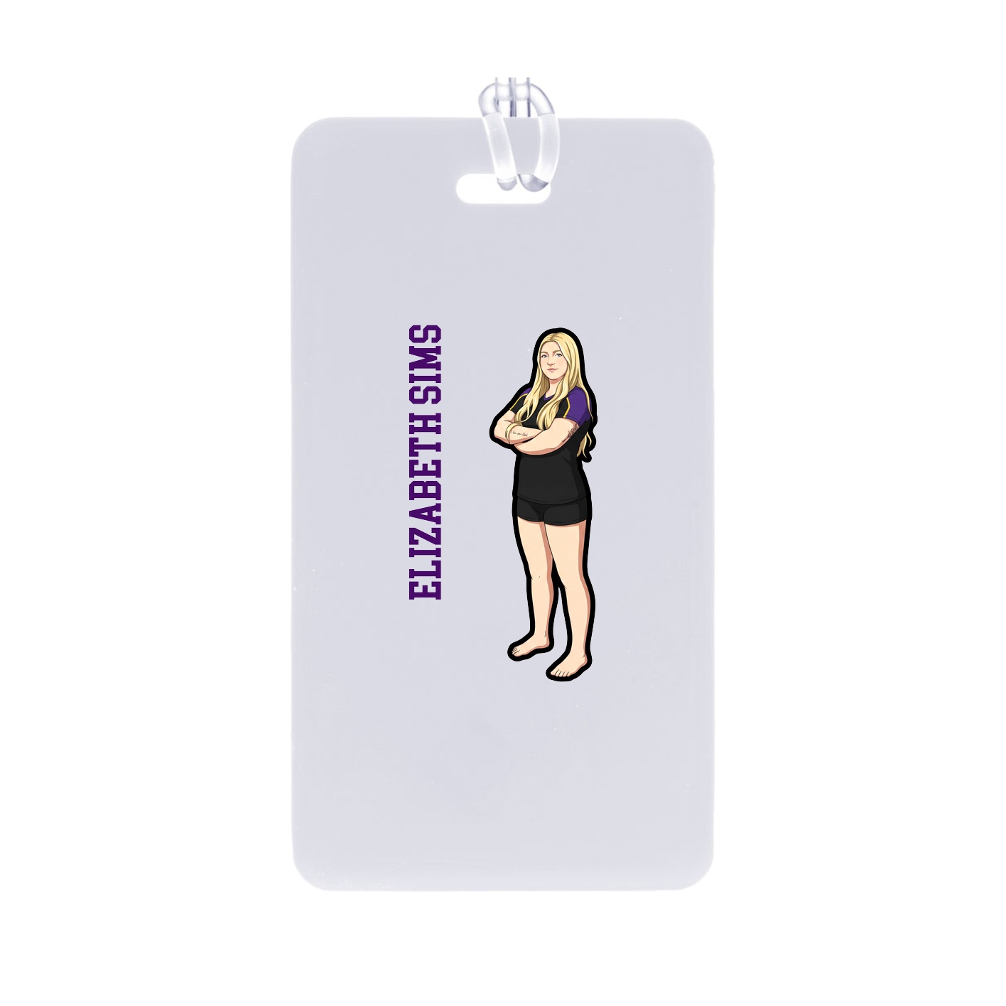 Bag Tag — Name Vertical in Classic