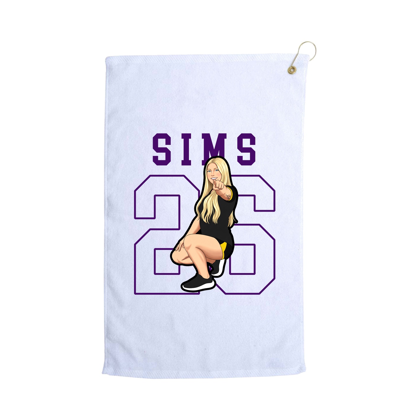 Golf Towel — Shirsey in White