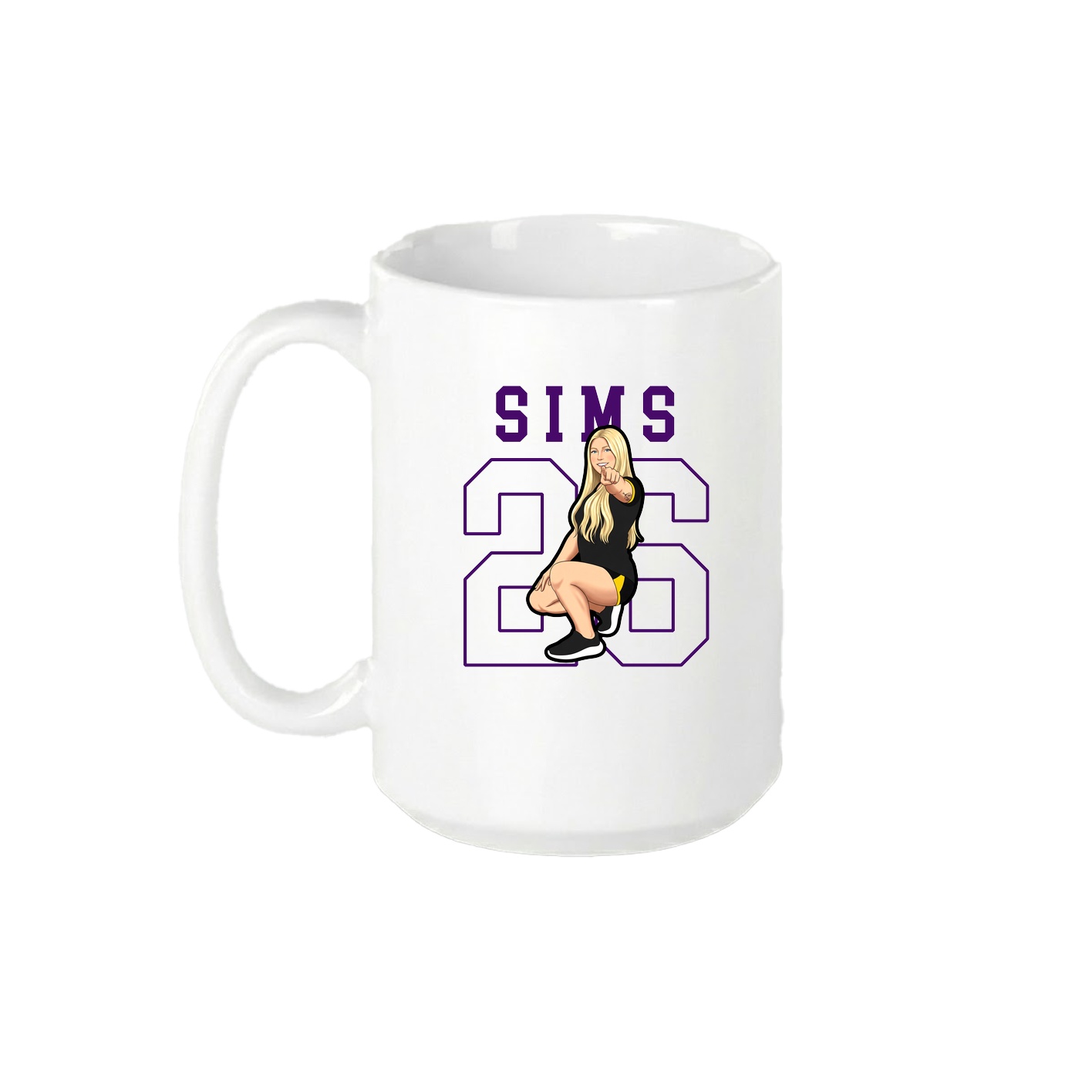 15oz Coffee Mug — Shirsey in White