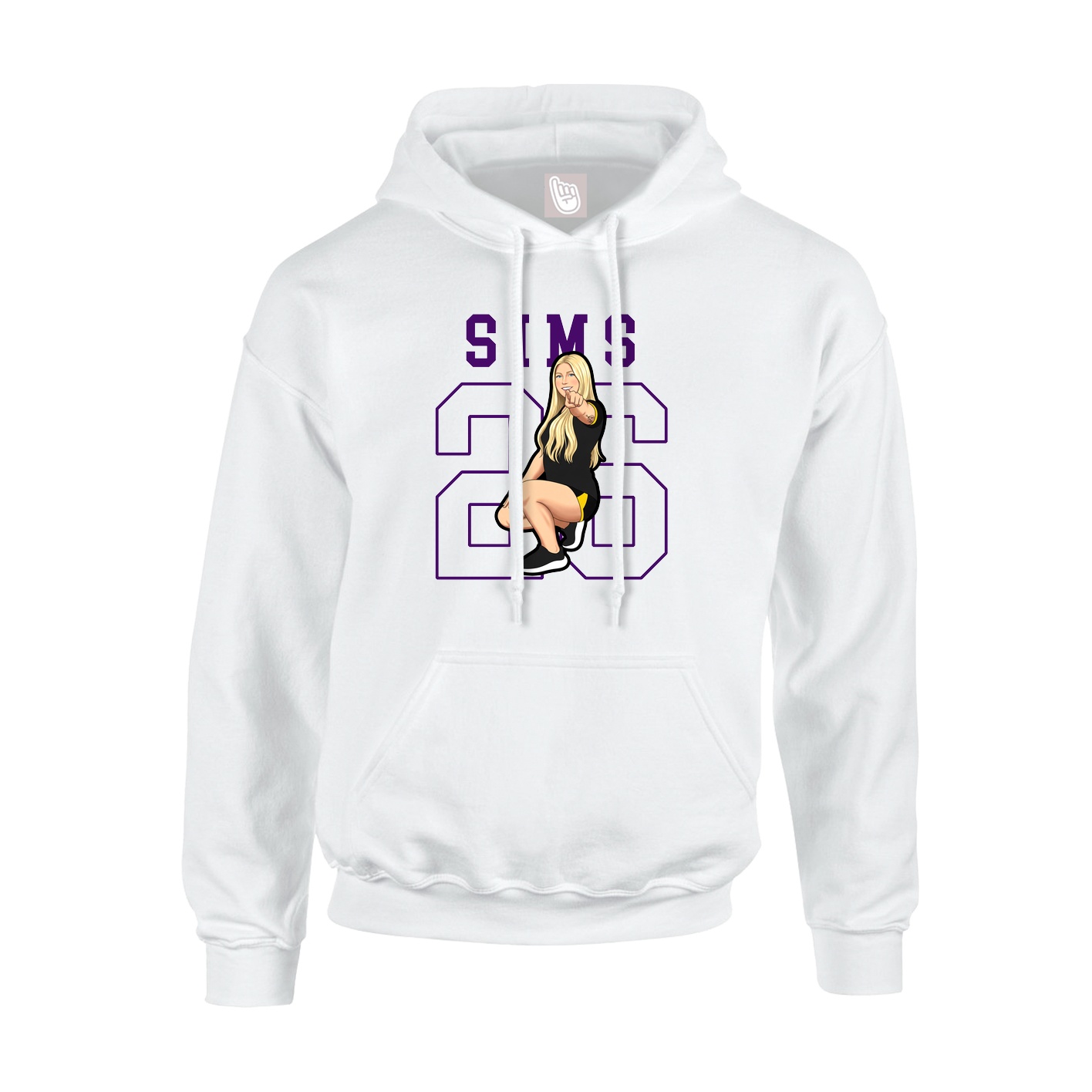 Hoodie — Shirsey in White