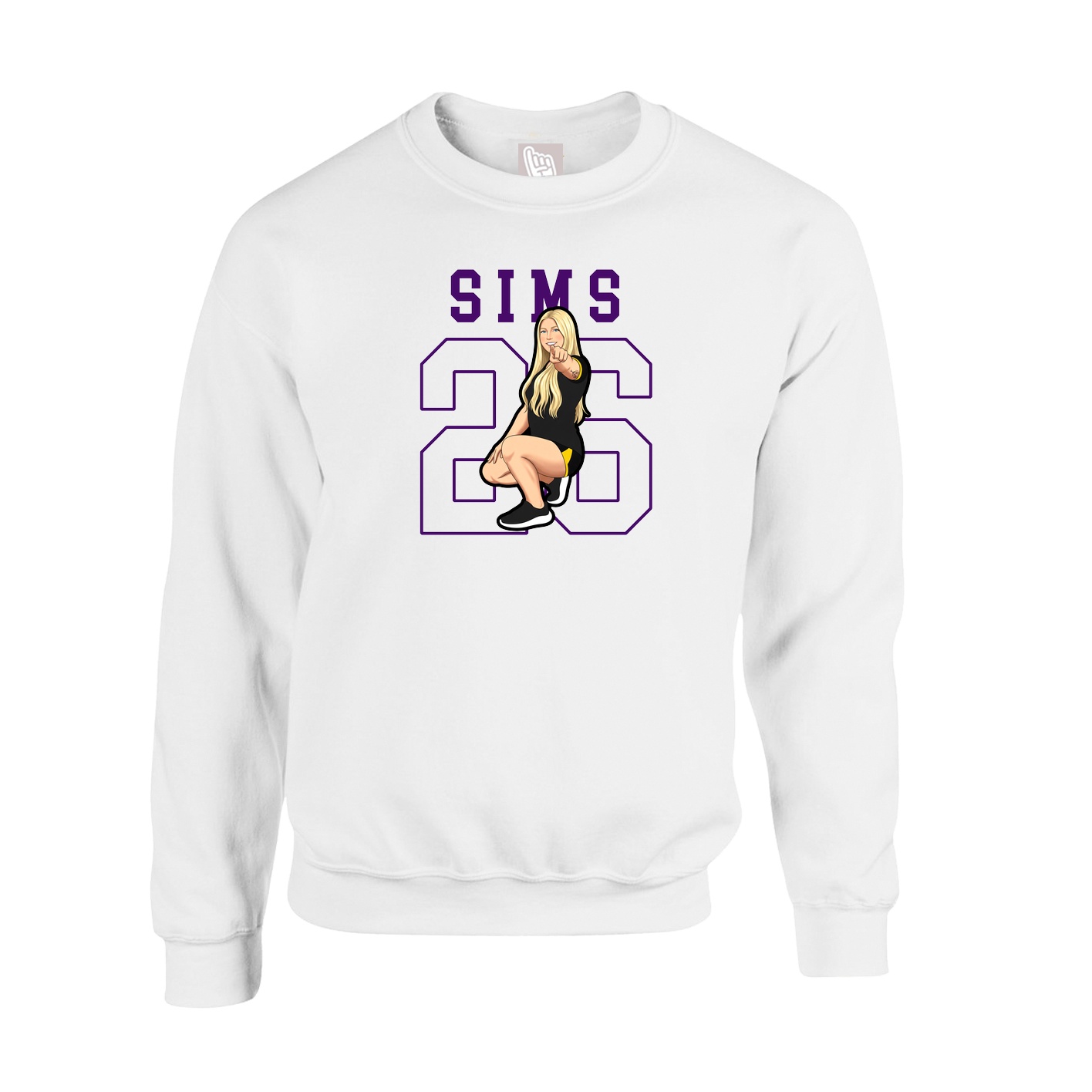 Fleece Crew — Shirsey in White