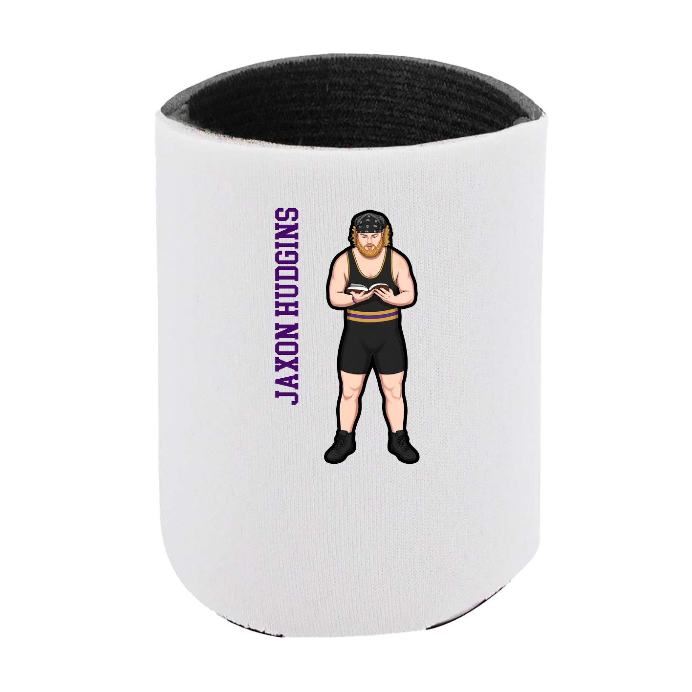 Can Holder — Name Vertical in White