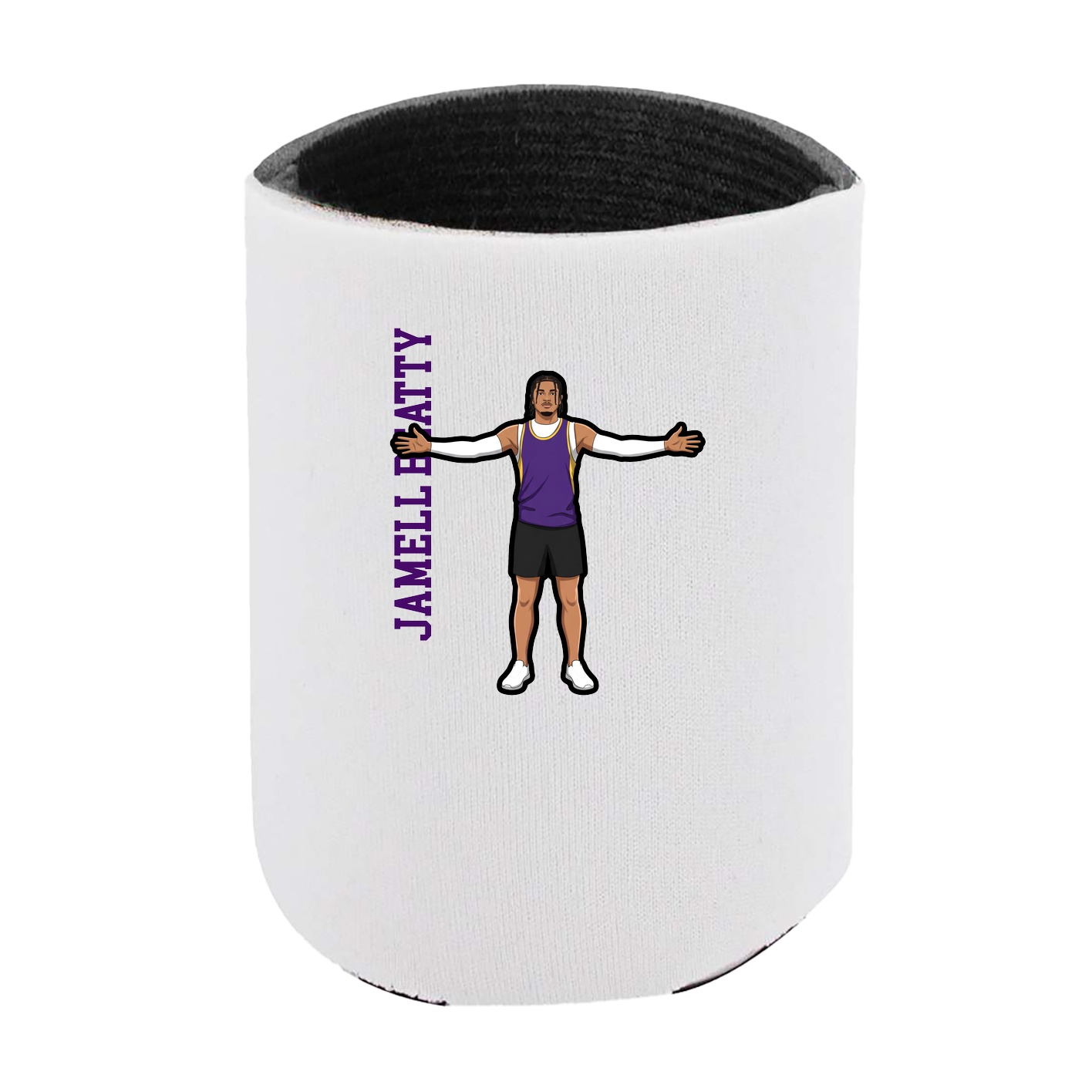 Can Holder — Name Vertical in White