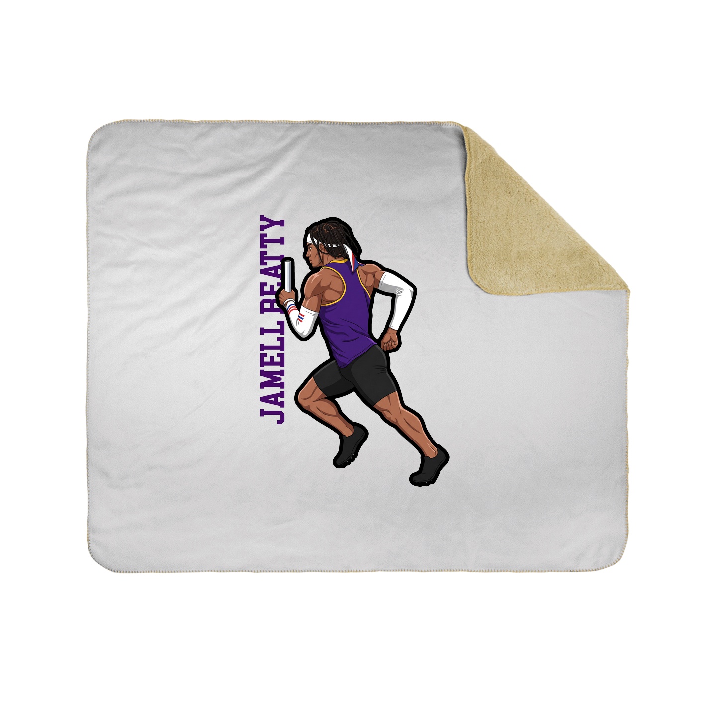 50x60 Sherpa Lined Throw Blanket
