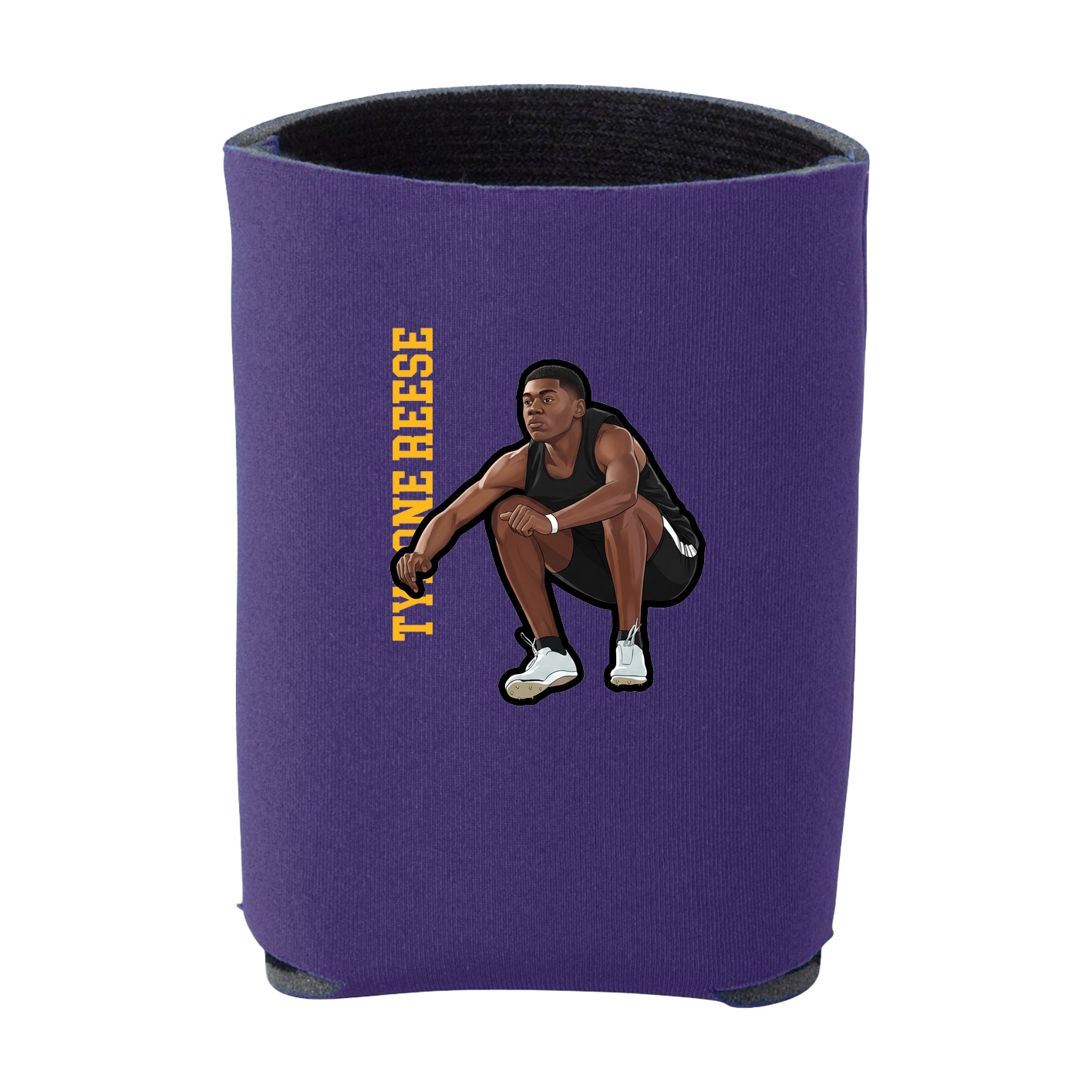 Can Holder — Name Vertical in Purple