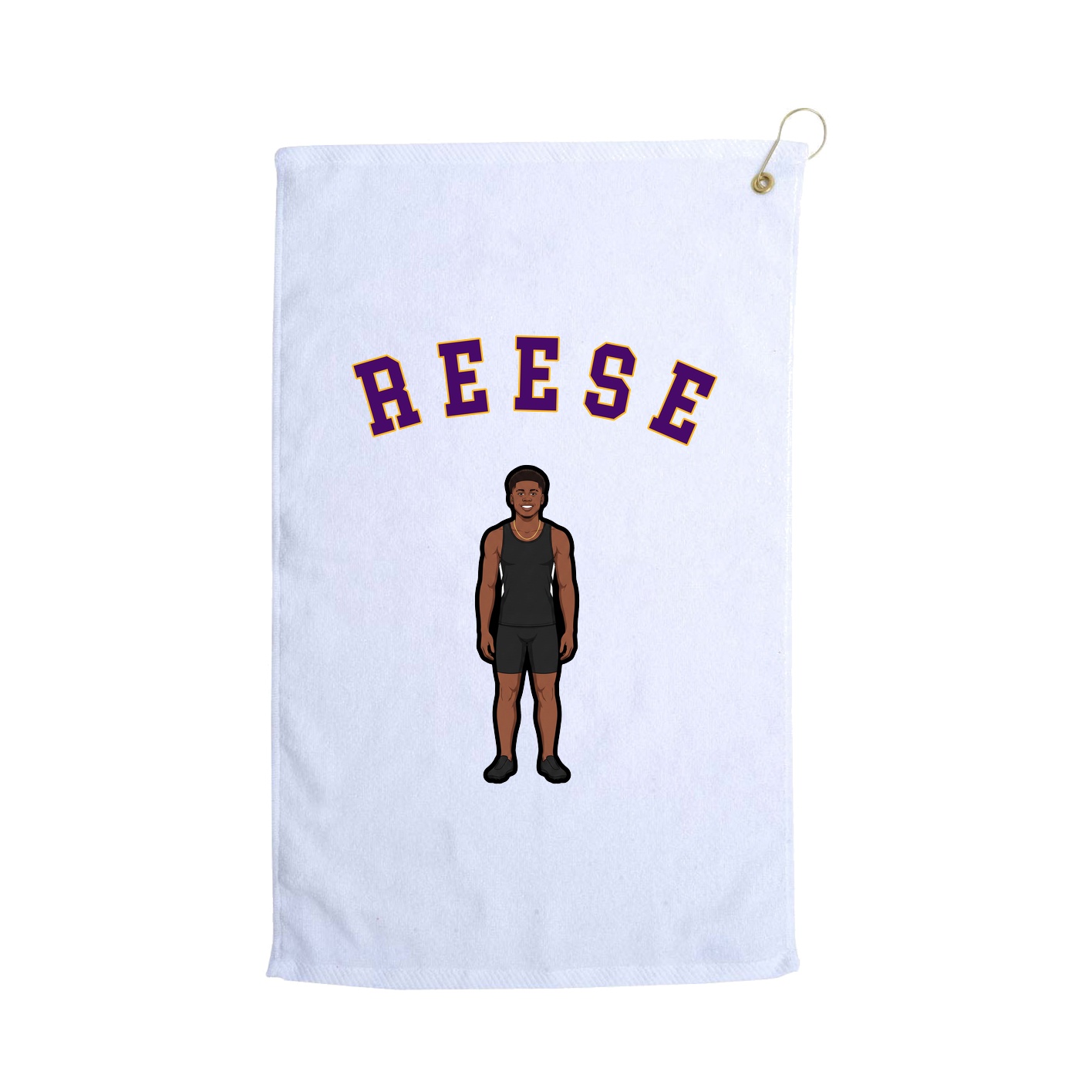 Golf Towel — Shirsey Arch in White