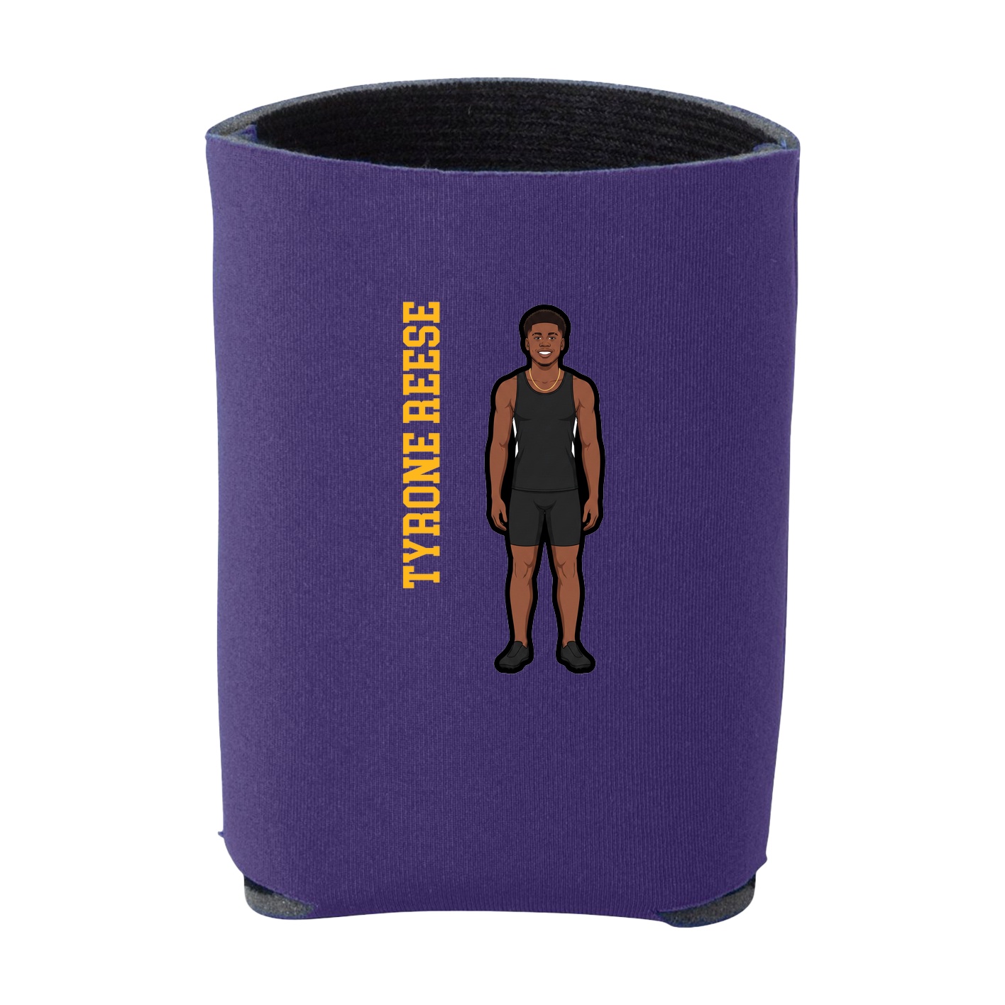Can Holder — Name Vertical in Purple