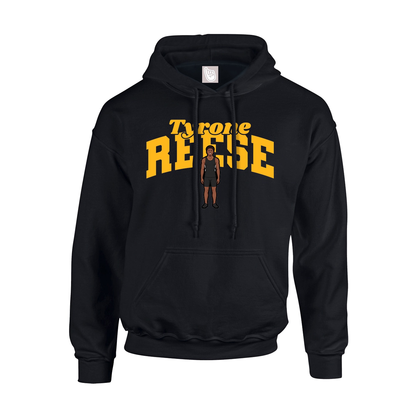 Youth Hoodie — Signature Arch in Black