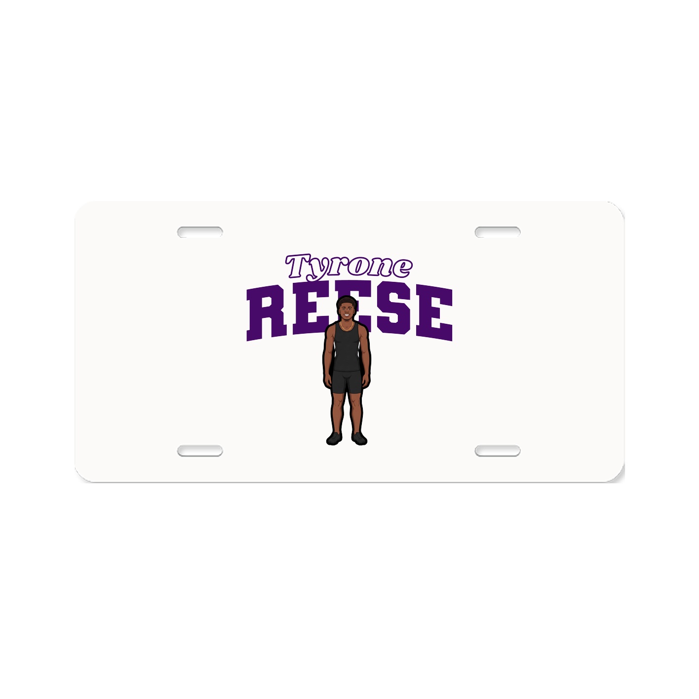 License Plate — Name Arch in Classic