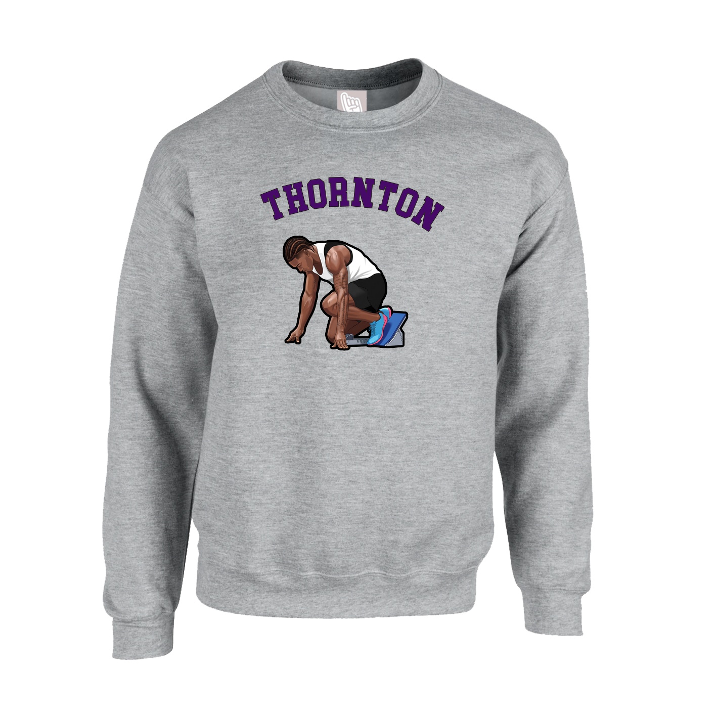 Fleece Crew — Shirsey Arch in Grey