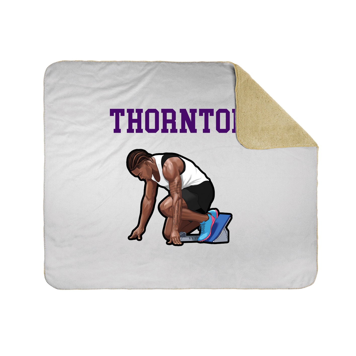 Throw Blanket — Shirsey in White