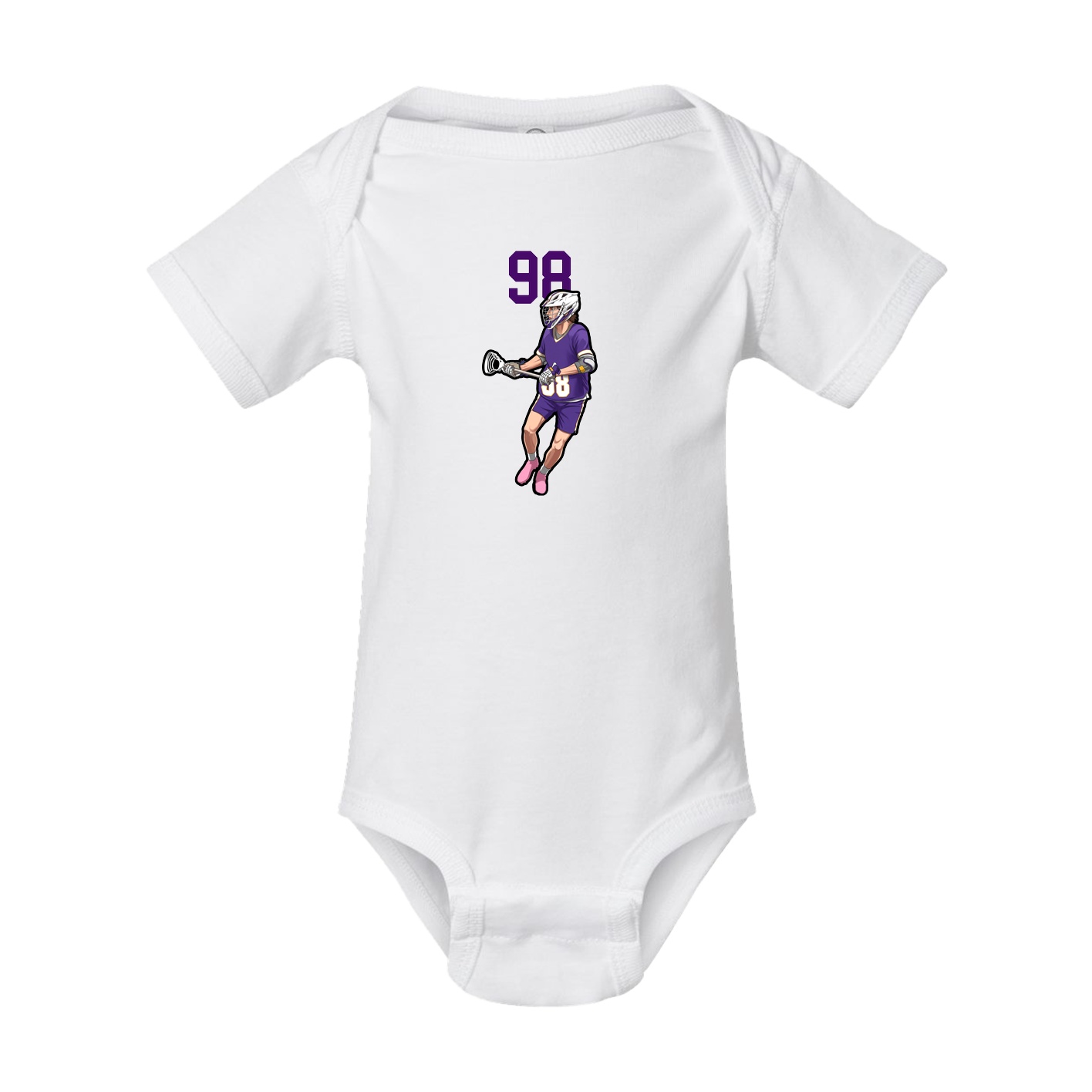 Baby Onesie — Number Top in White