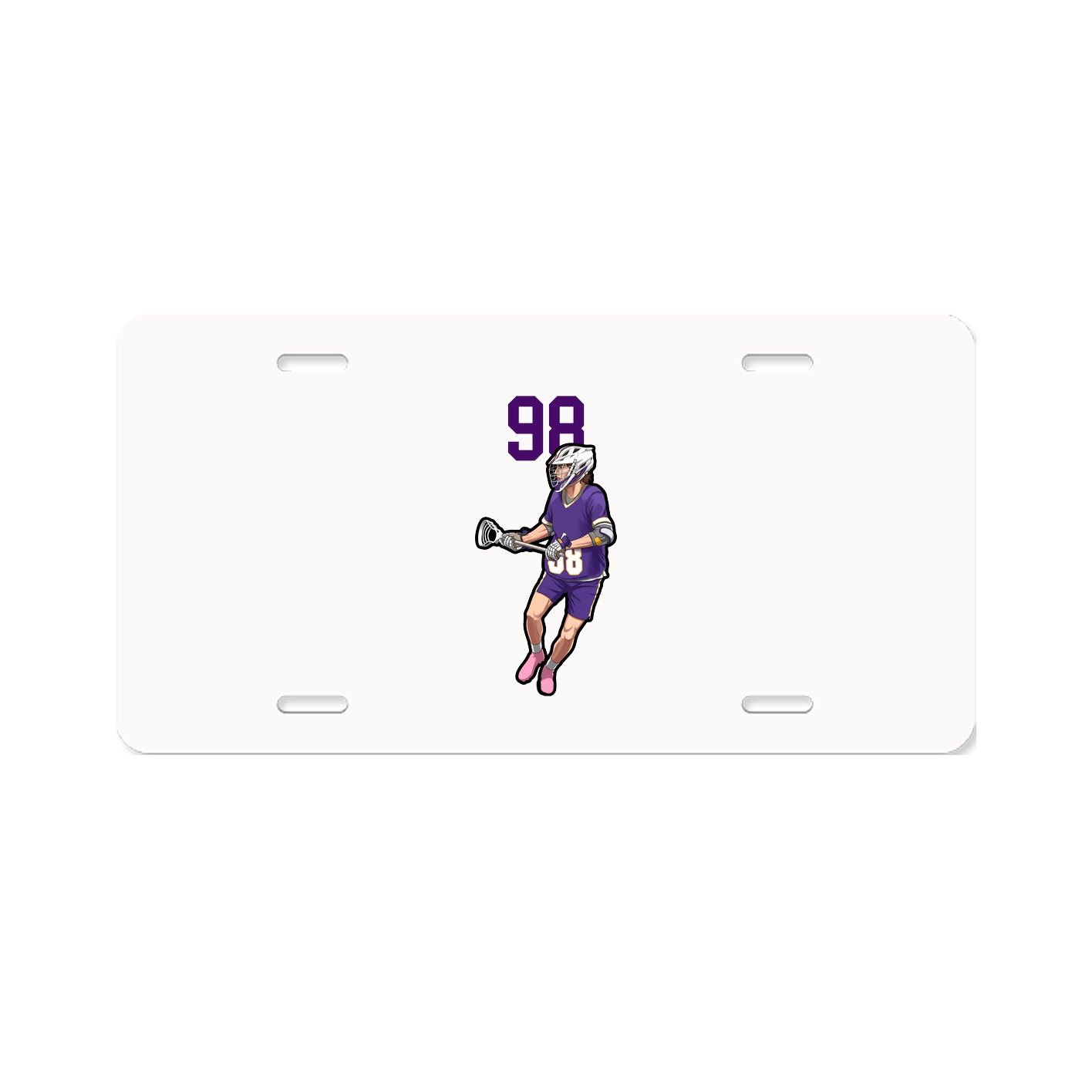License Plate — Number Top in Classic