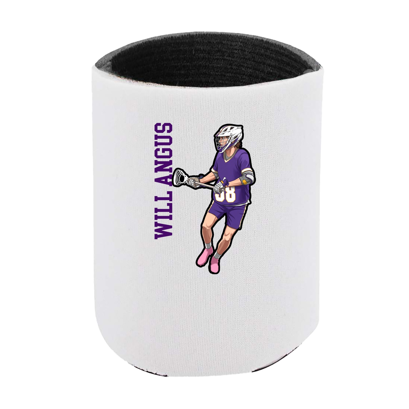 Can Holder — Name Vertical in White