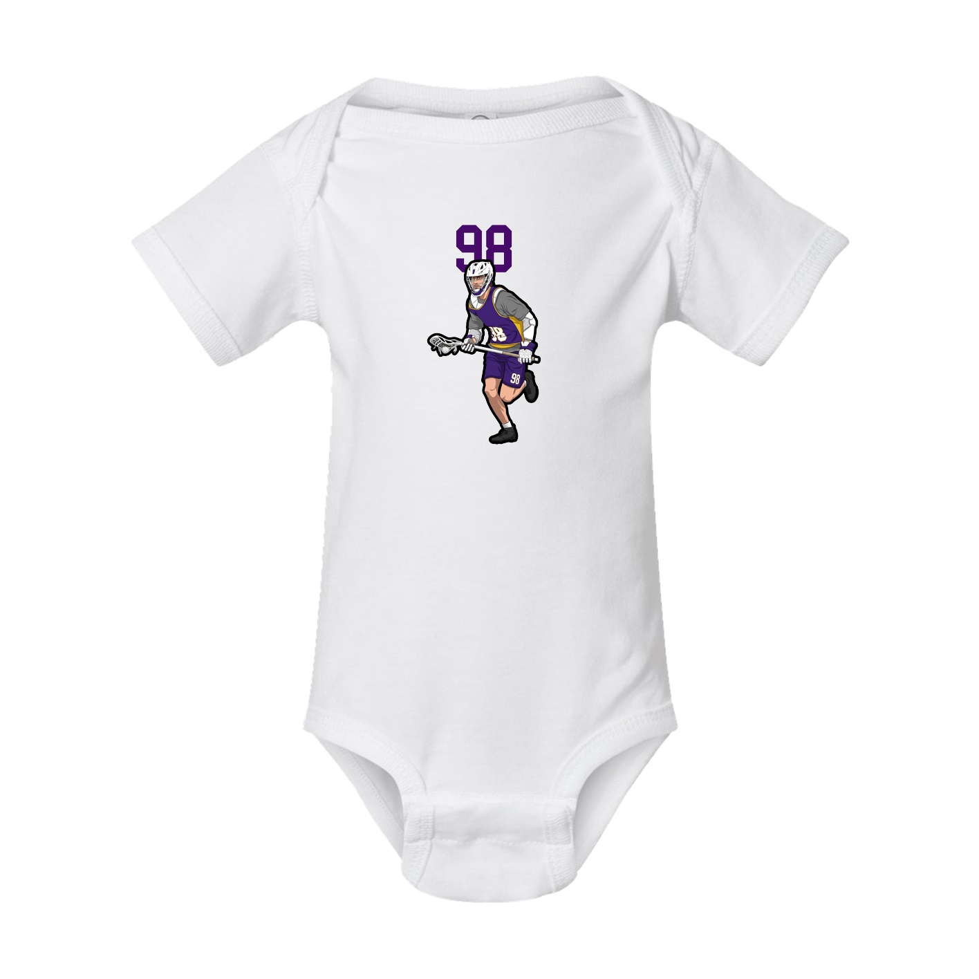 Baby Onesie — Number Top in White