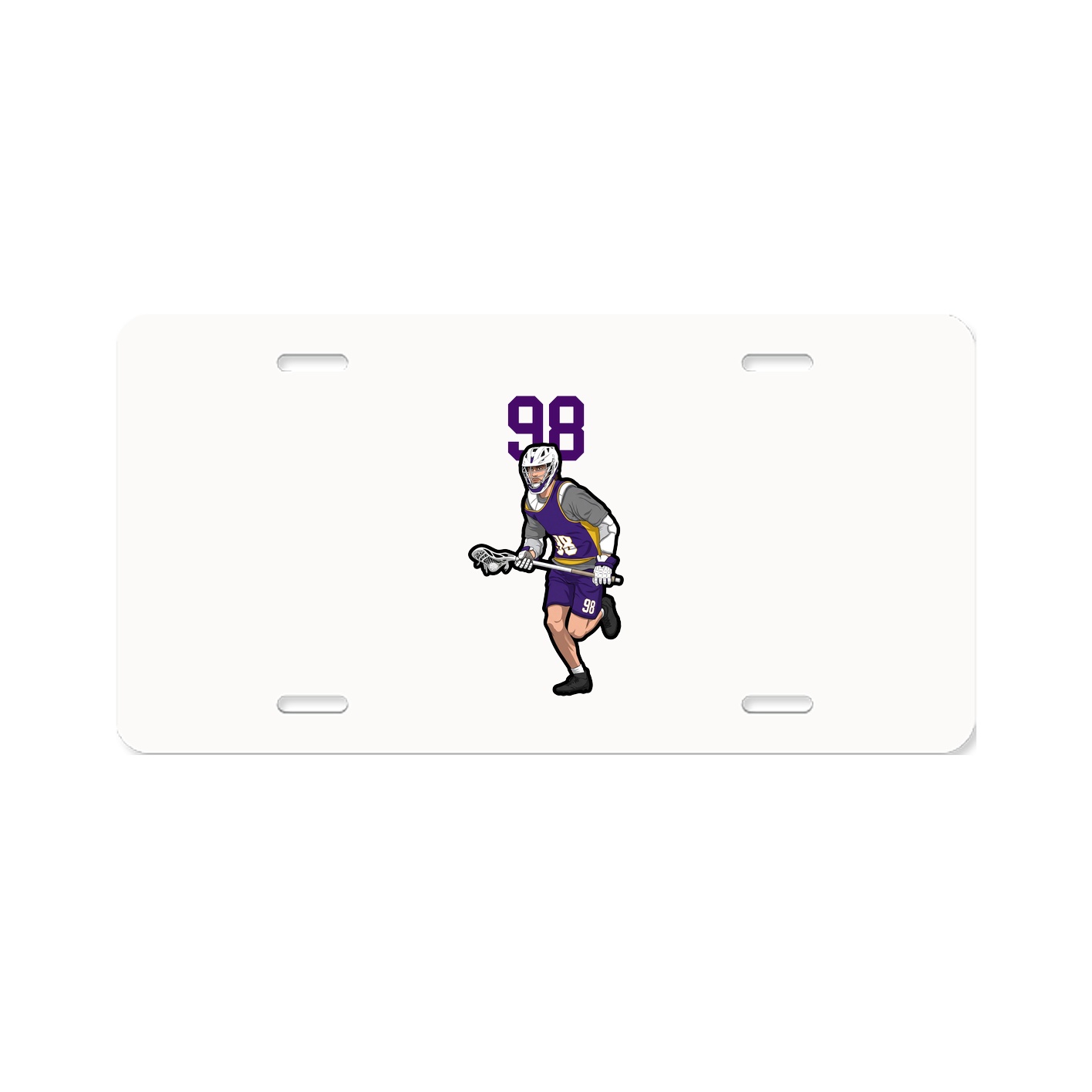 License Plate — Number Top in Classic