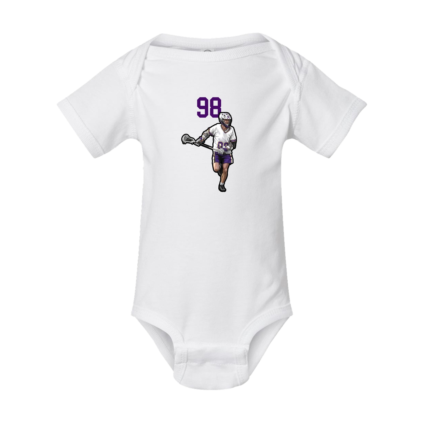 Baby Onesie — Number Top in White
