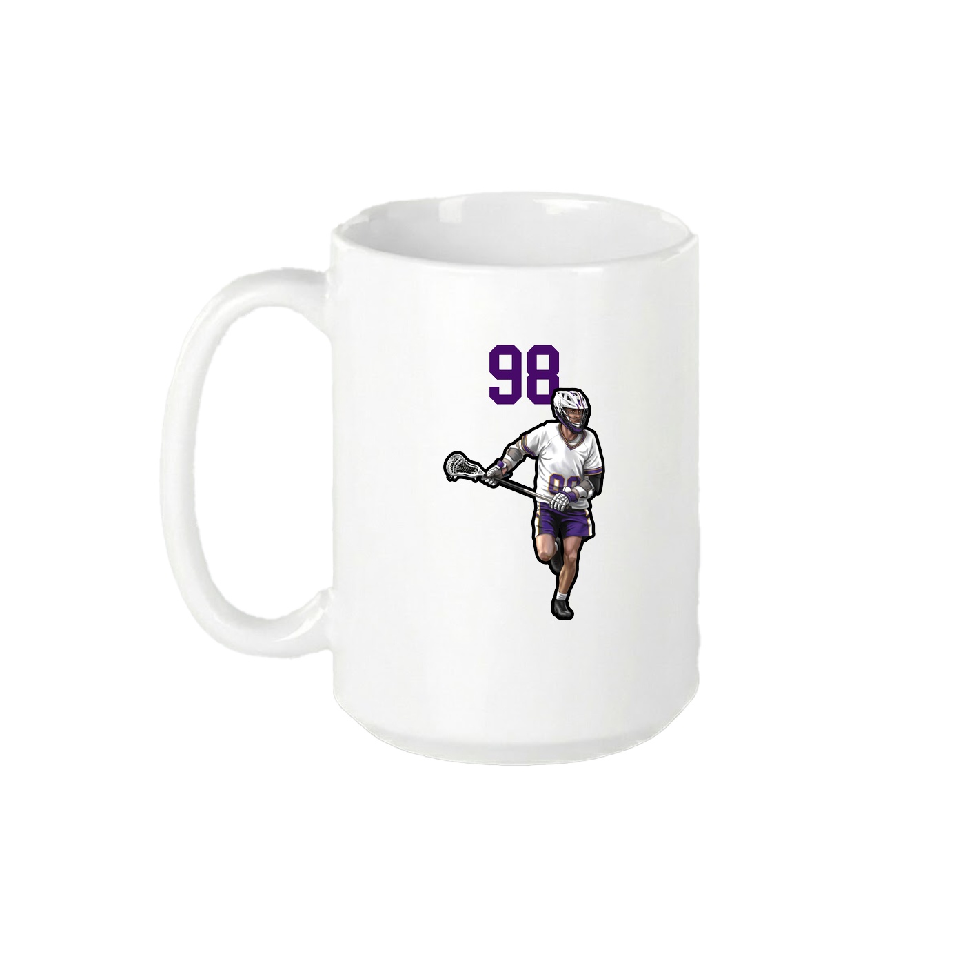 15oz Coffee Mug — Number Top in White