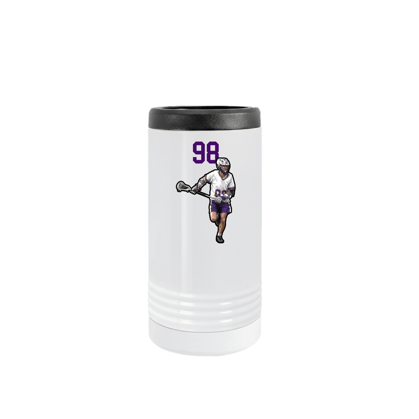 Slim Beverage Holder — Number Top in White