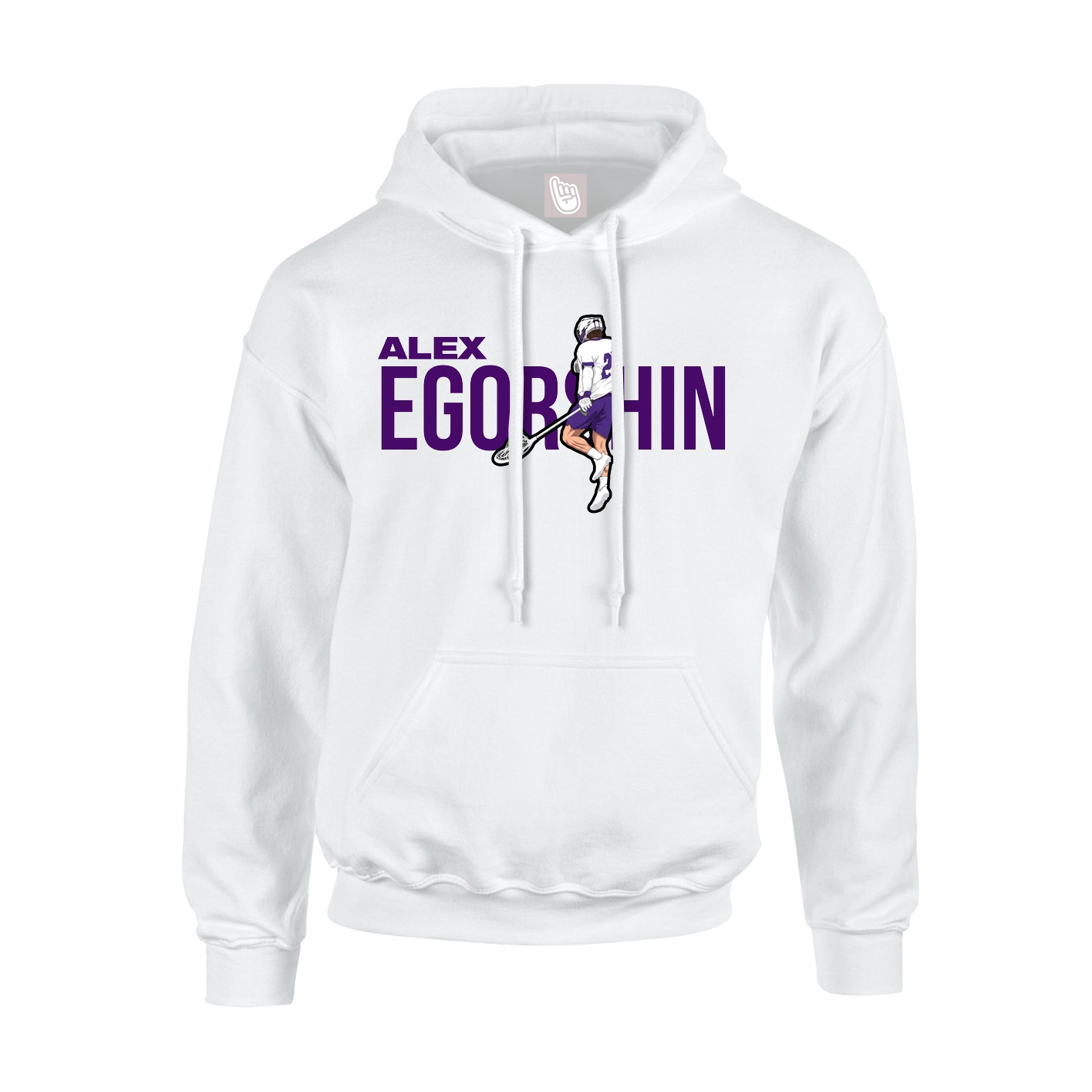 Youth Hoodie — Player Name in White