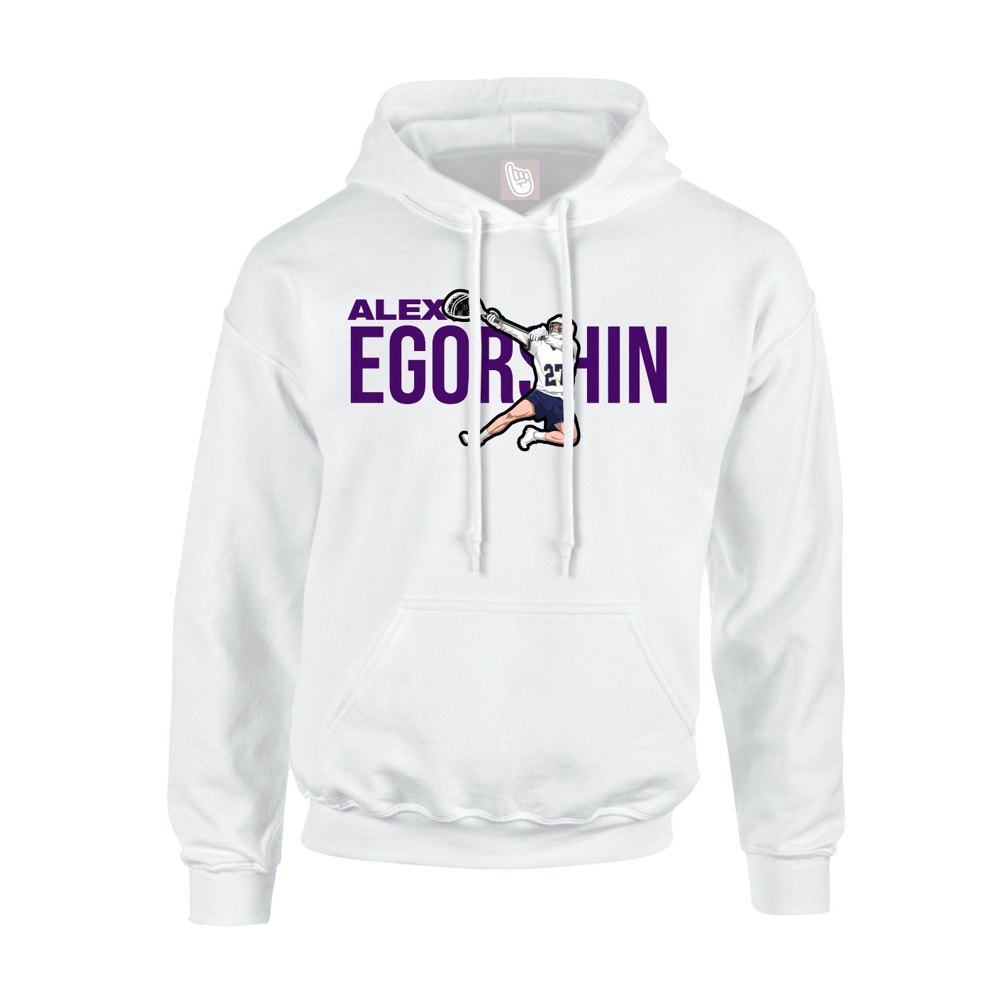 Youth Hoodie — Player Name in White