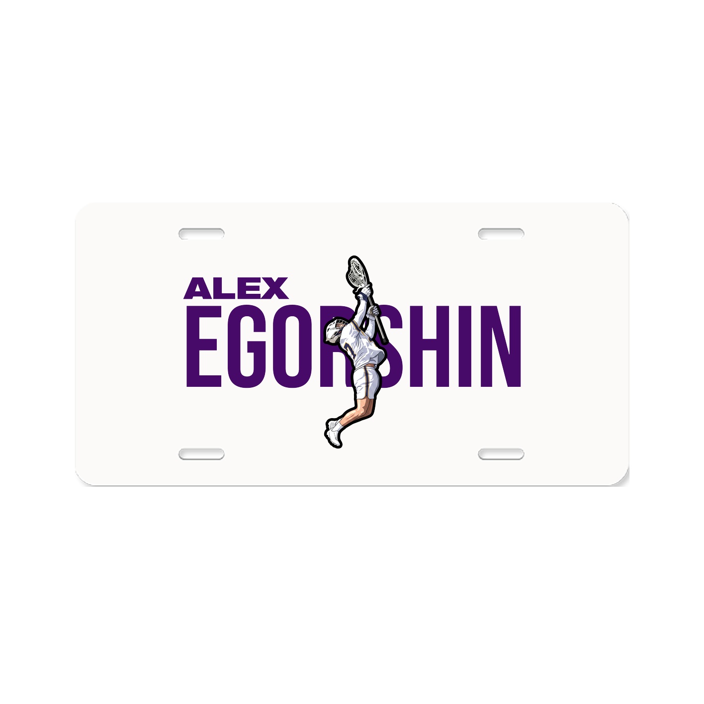 License Plate — Player Name in Classic