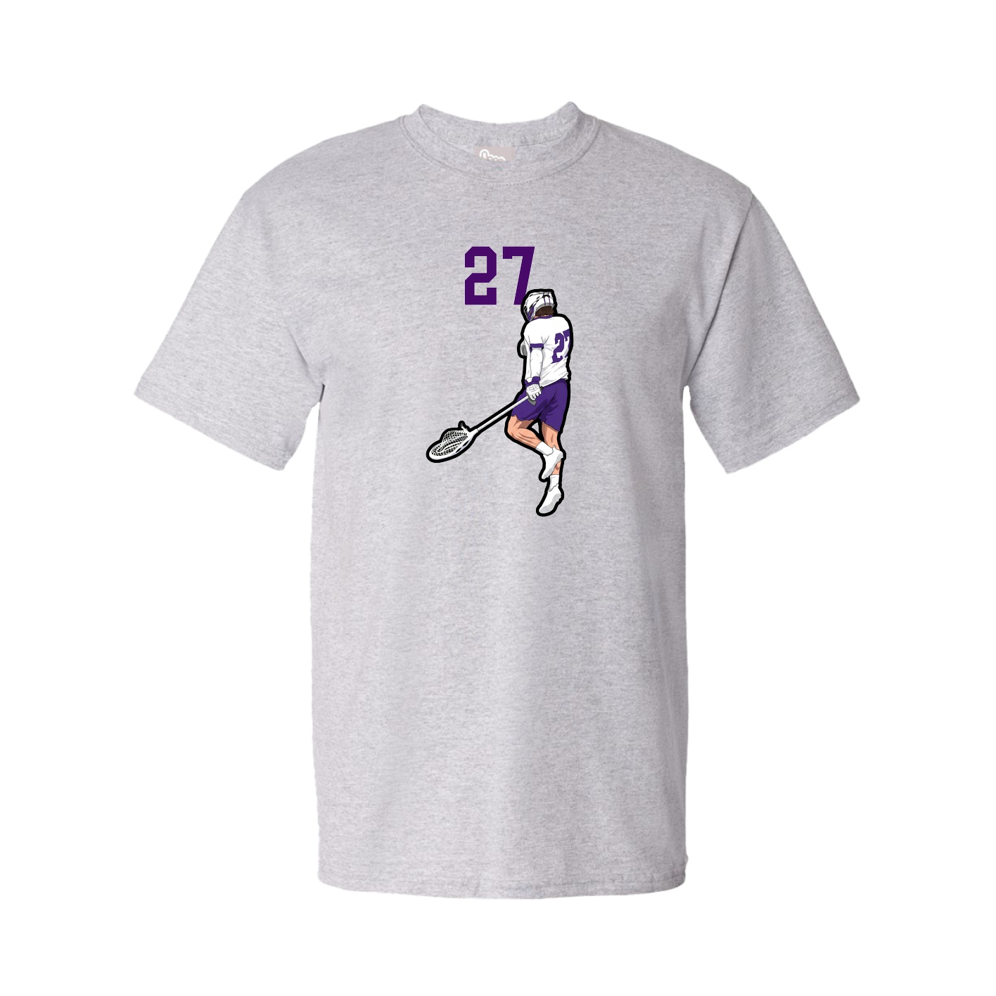 Youth Tee — Number Top in Grey