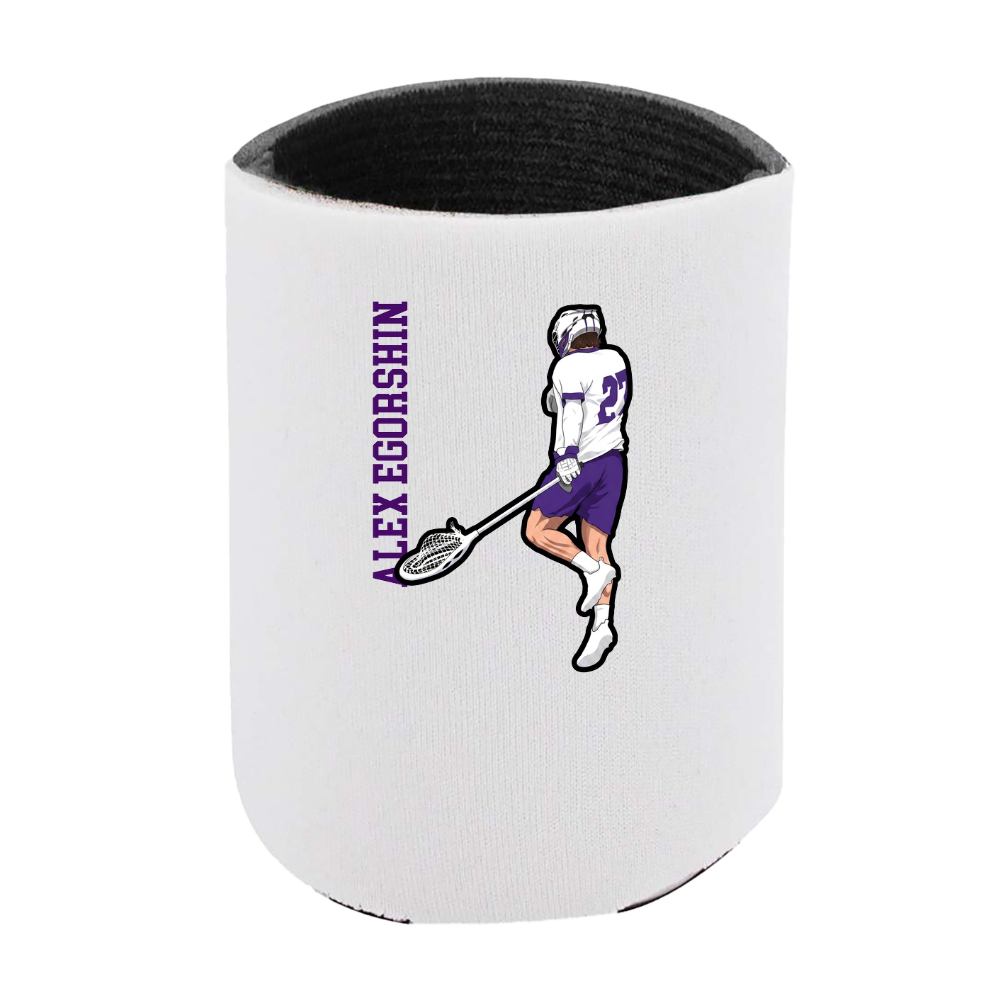 Can Holder — Name Vertical in White