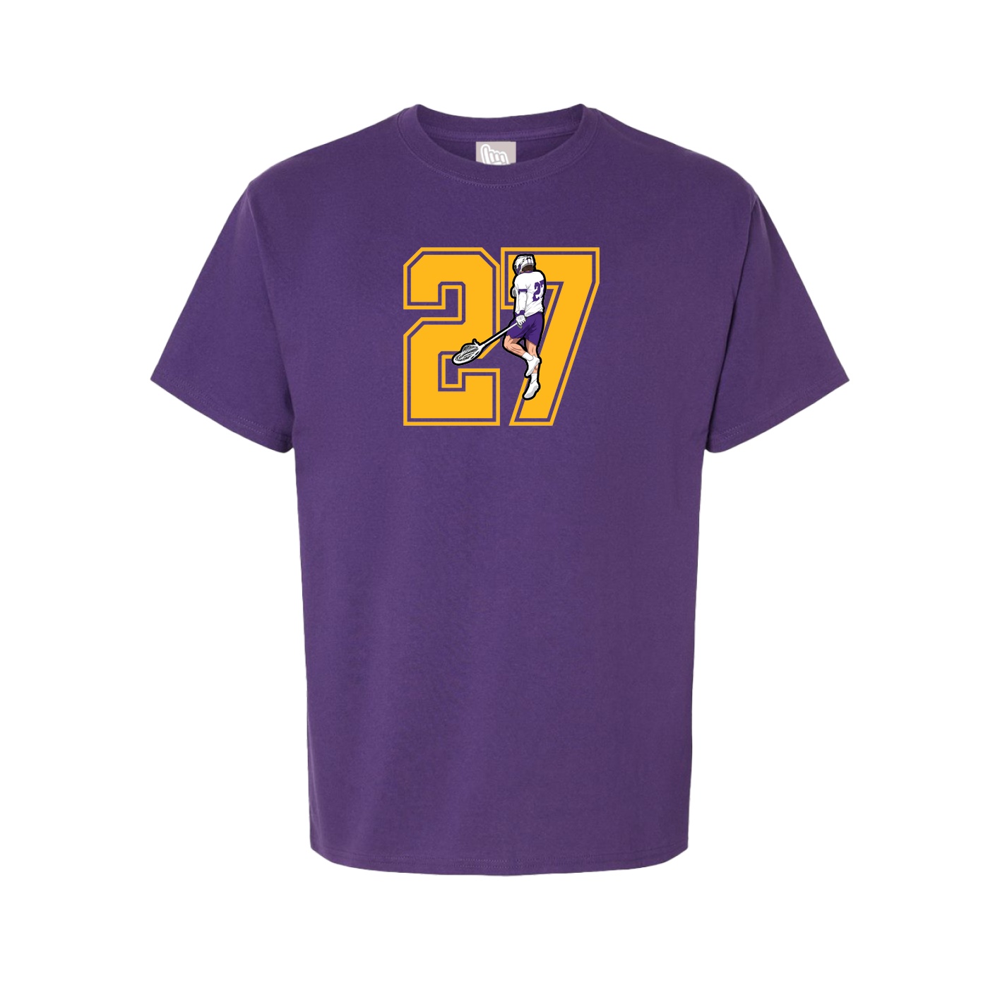 Youth Tee — Number in Purple