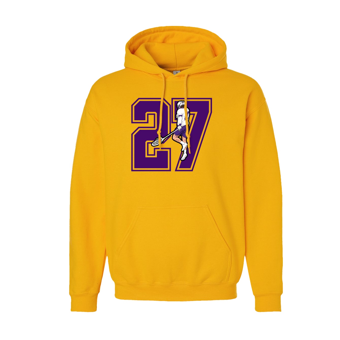 Hoodie — Number in Gold