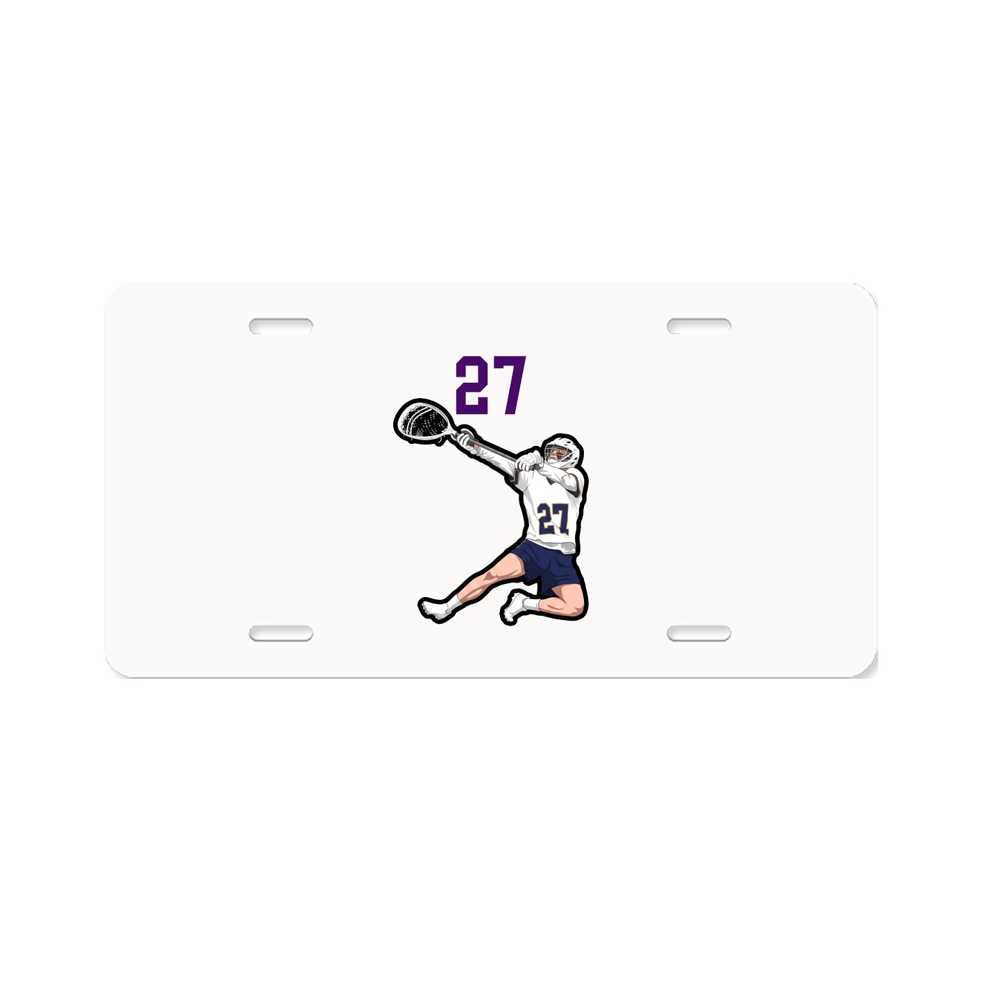 License Plate — Number Top in Classic
