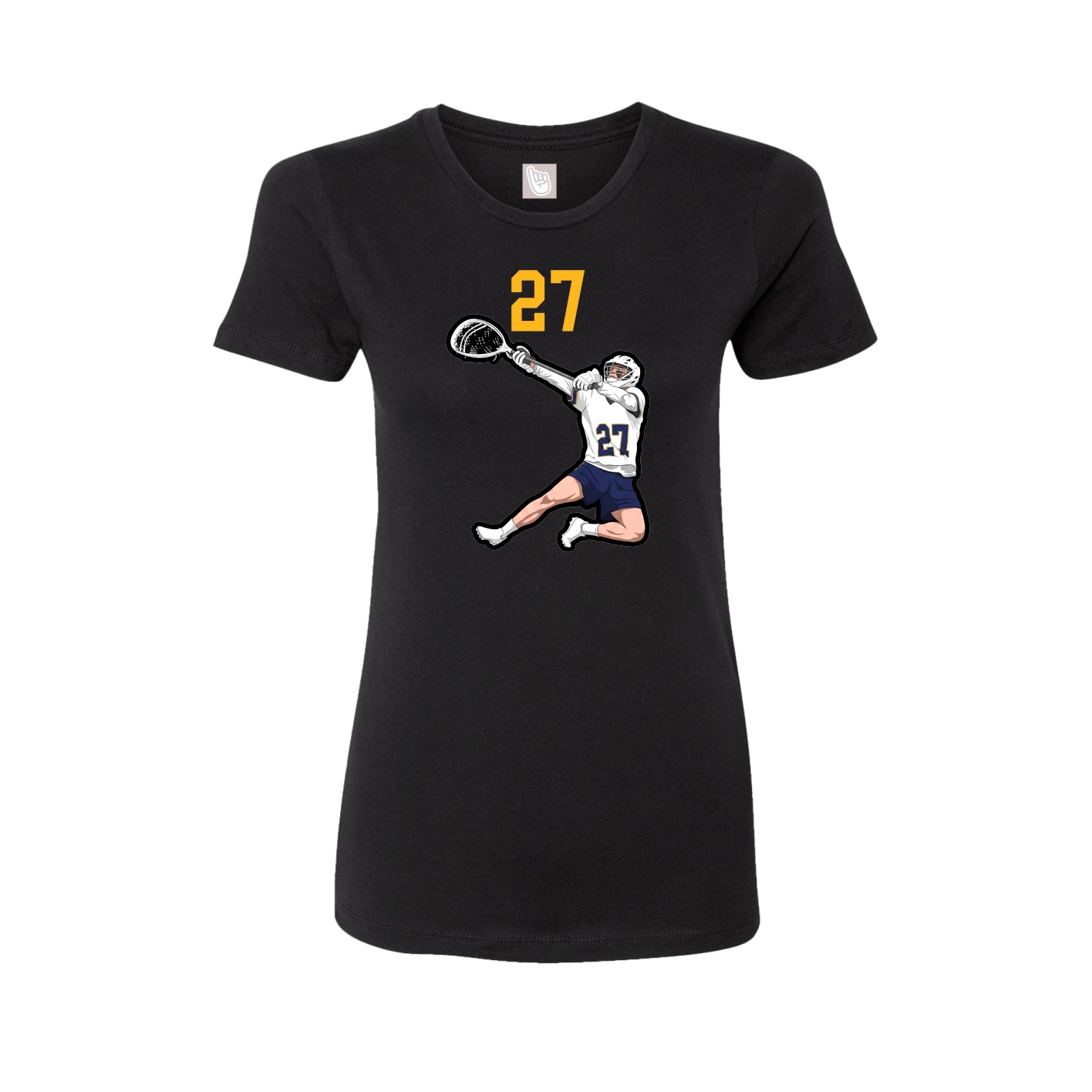 Womens Tee — Number Top in Black