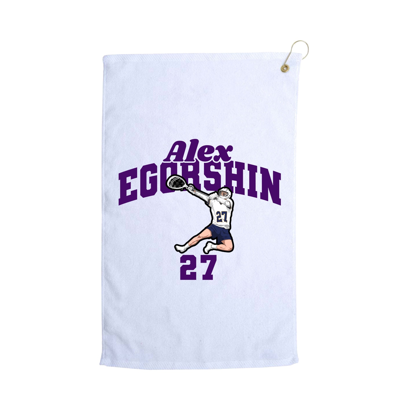 Golf Towel — Signature Arch in White