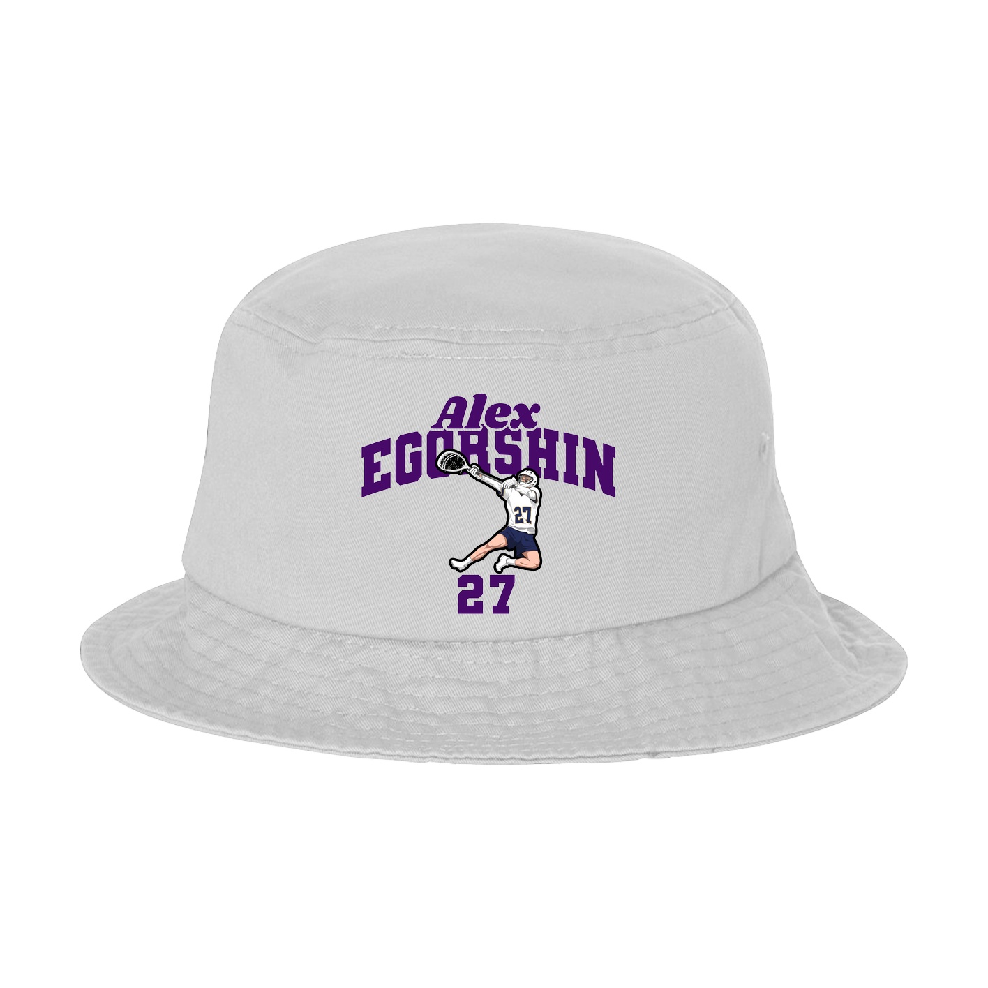 Bucket Cap — Signature Arch in White