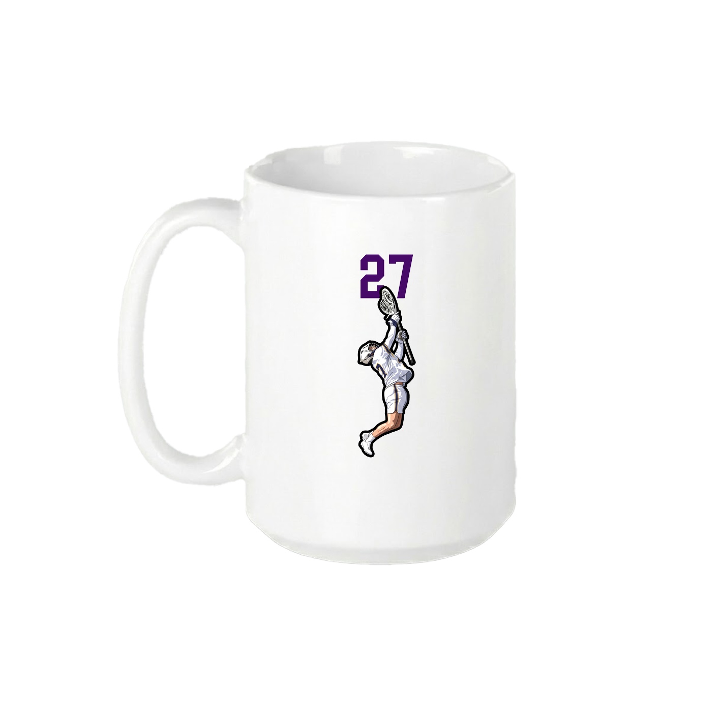 15oz Coffee Mug — Number Top in White