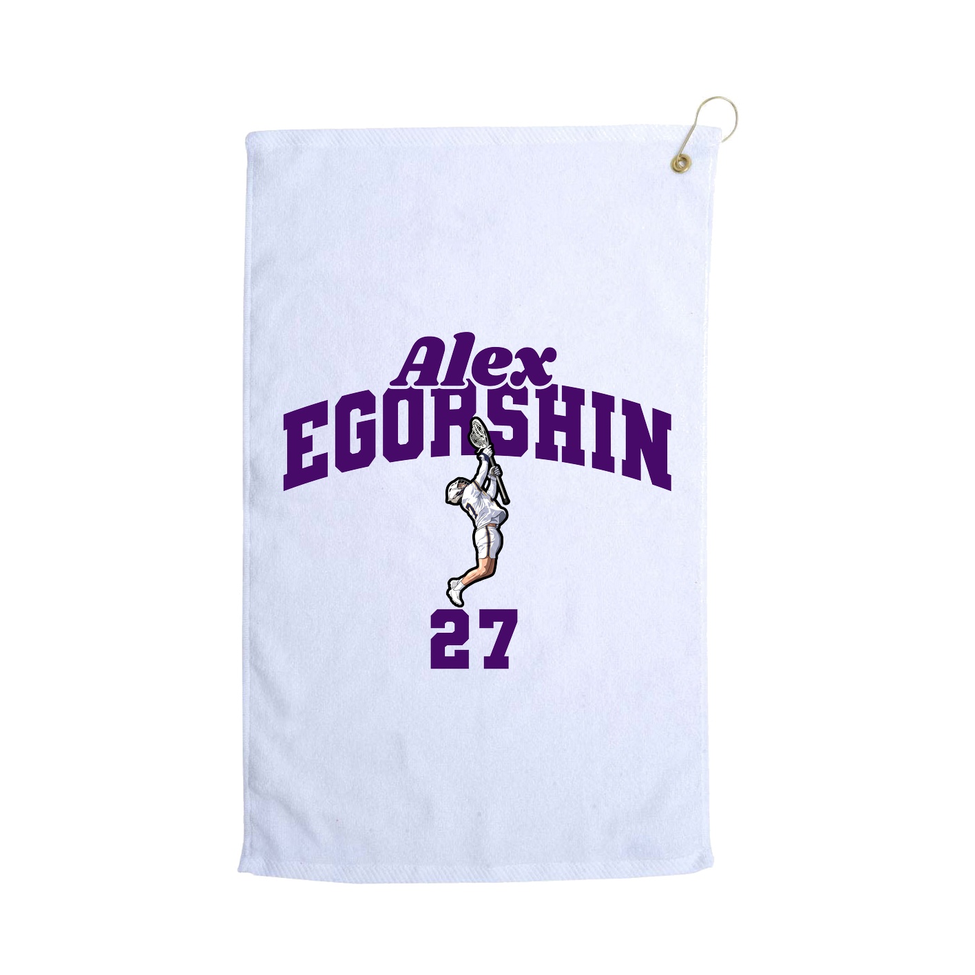 Golf Towel — Signature Arch in White