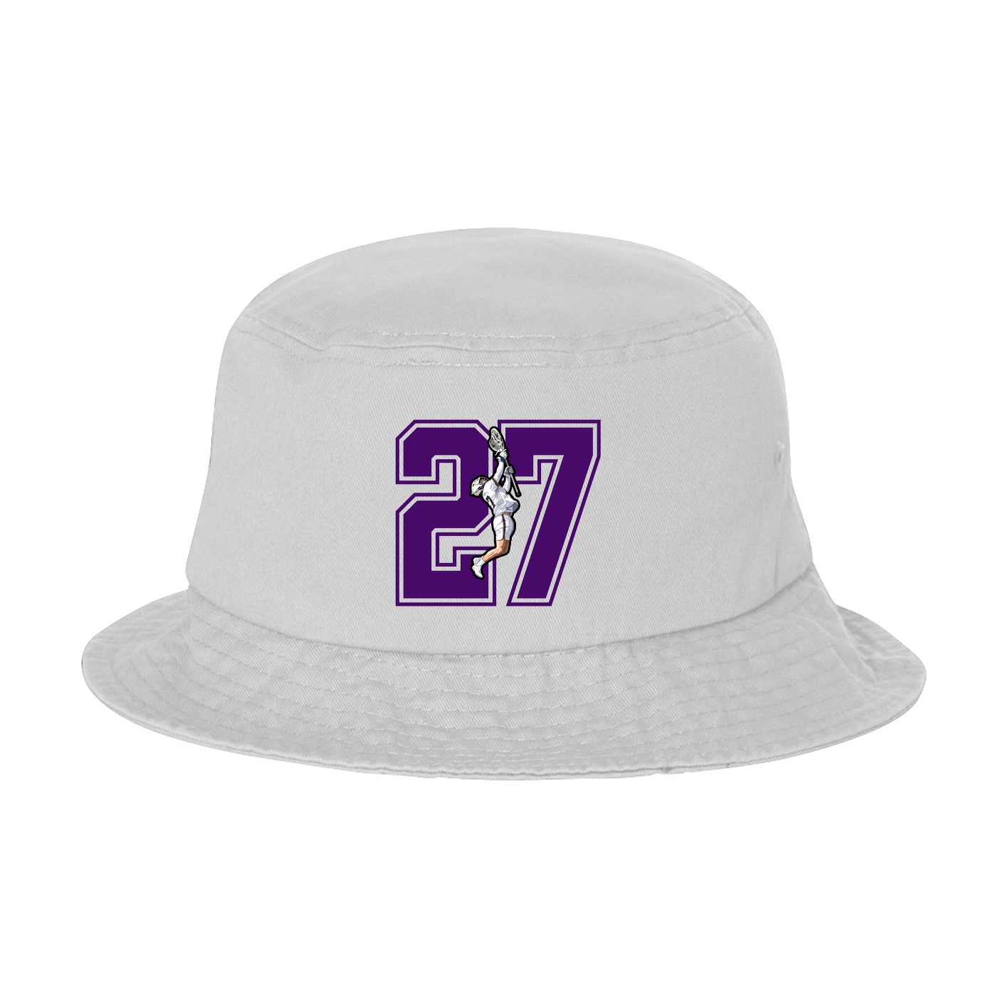 Bucket Cap — Number in White