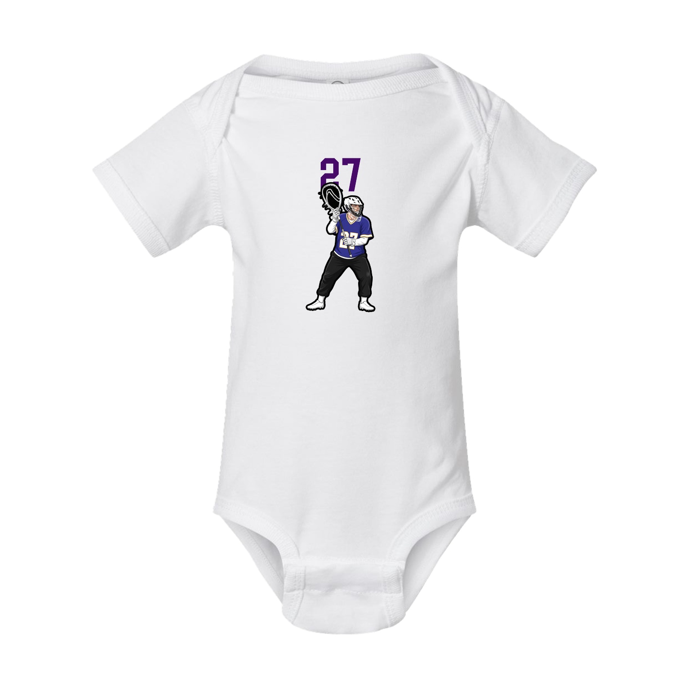 Baby Onesie — Number Top in White