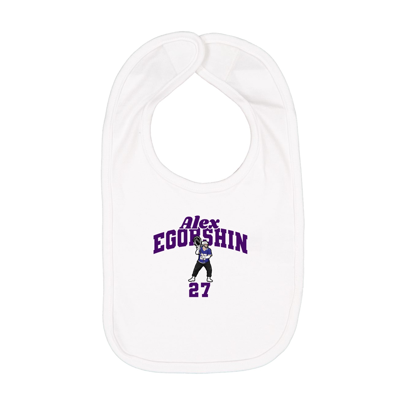 Infant Bib — Signature Arch in White