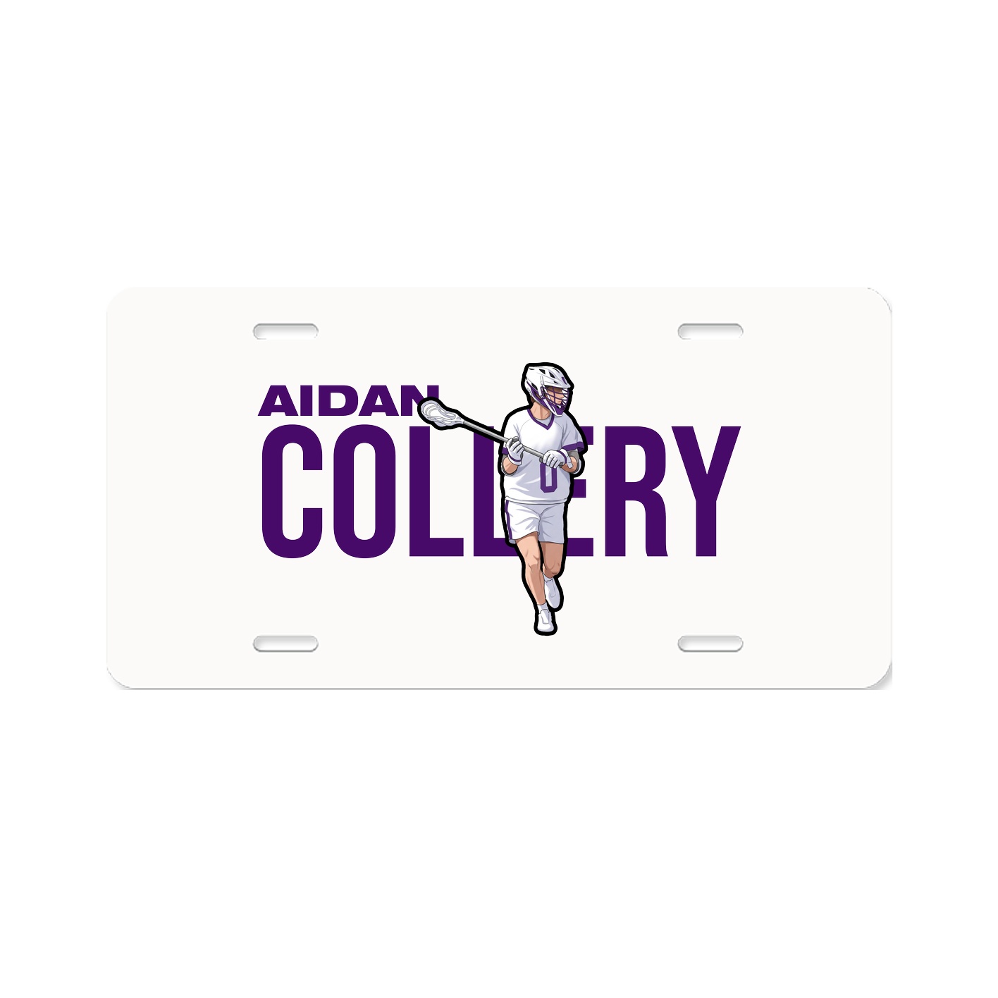 License Plate — Player Name in Classic