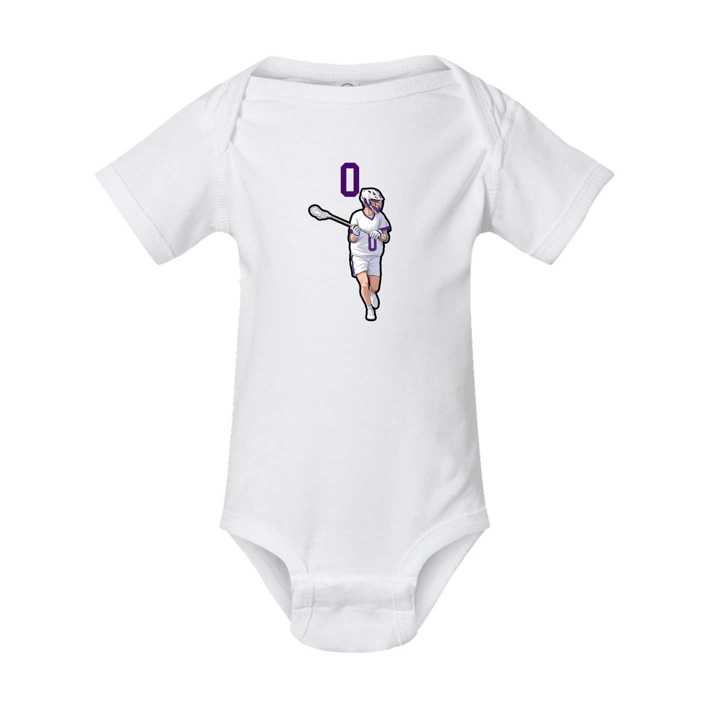 Baby Onesie — Number Top in White