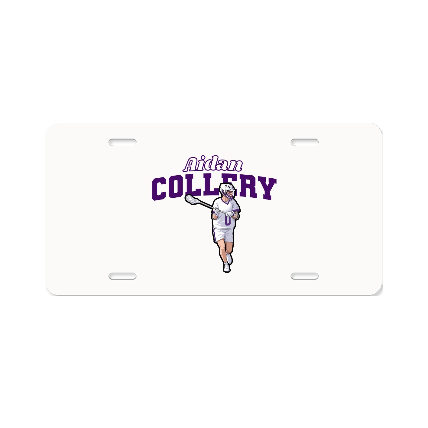 License Plate — Name Arch in Classic