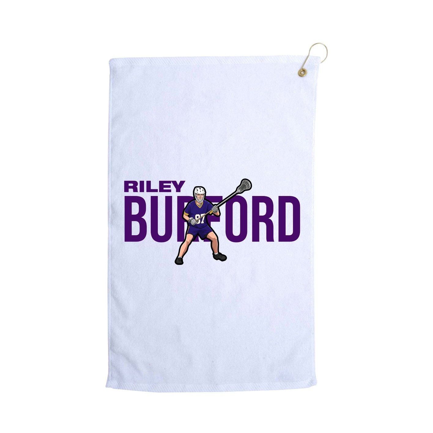 Golf Towel — Player Name in White