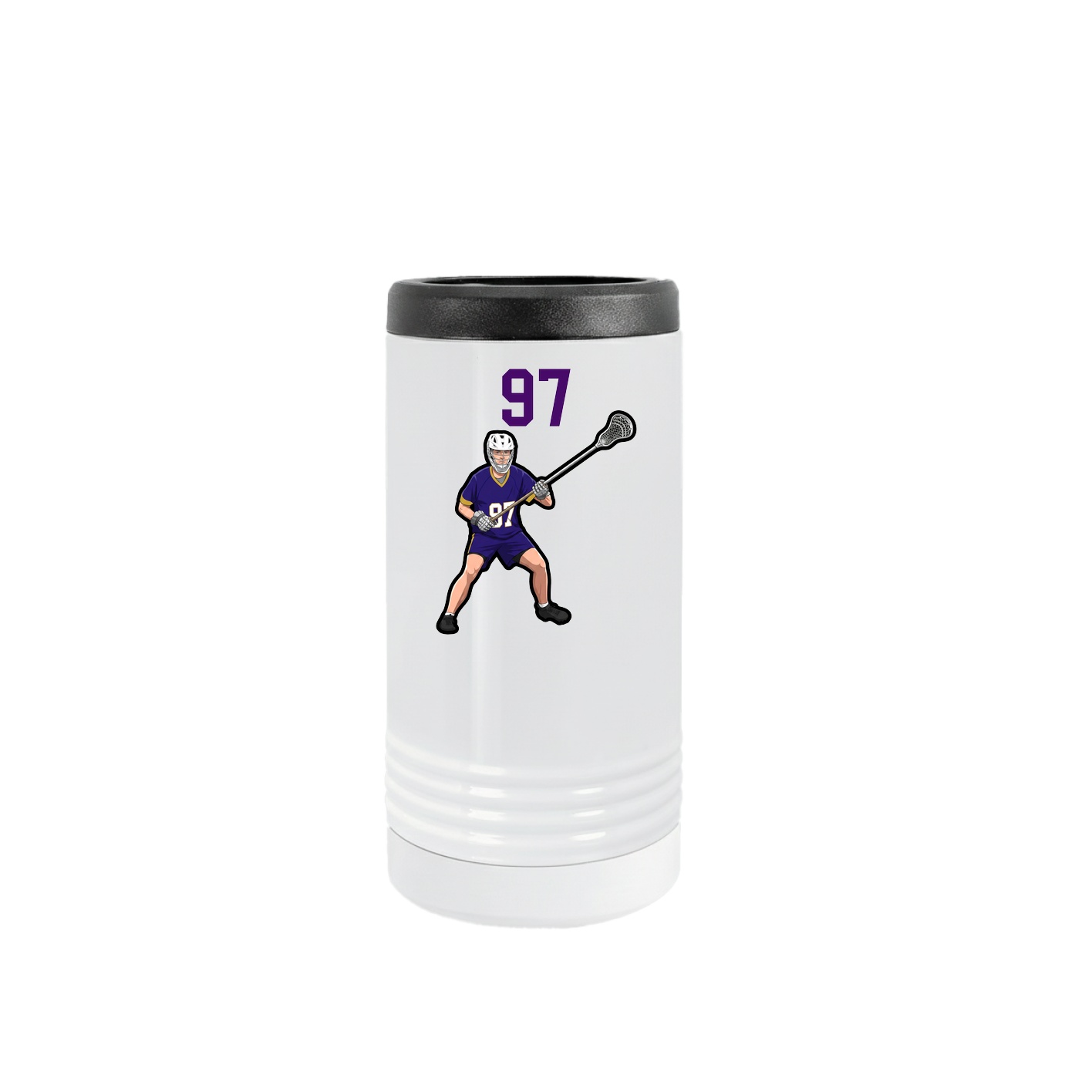 Slim Beverage Holder — Number Top in White
