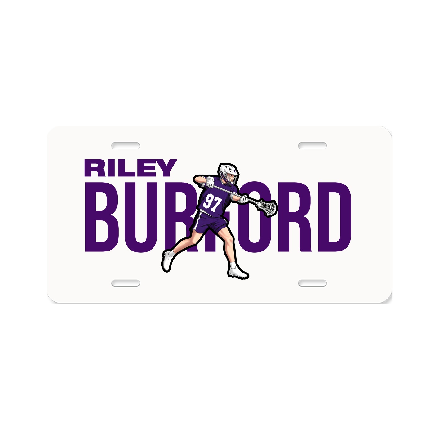 License Plate — Player Name in Classic