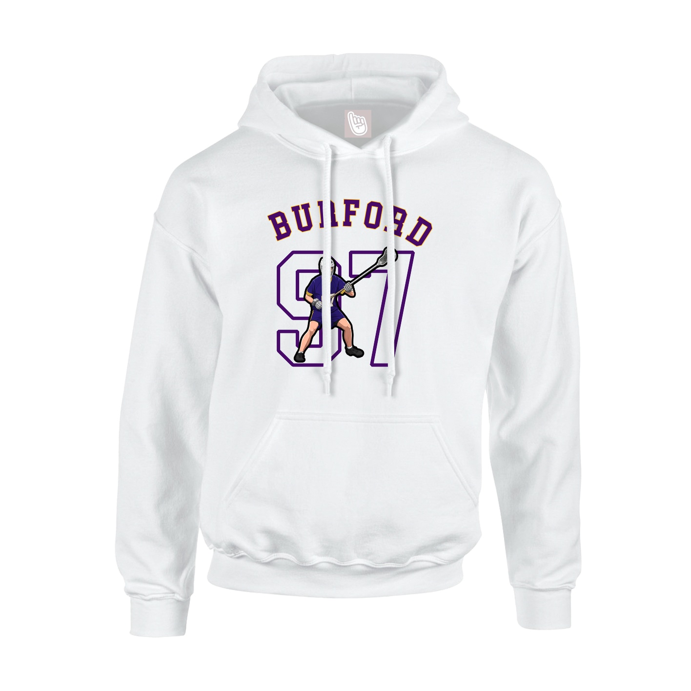 Youth Hoodie — Shirsey Arch in White
