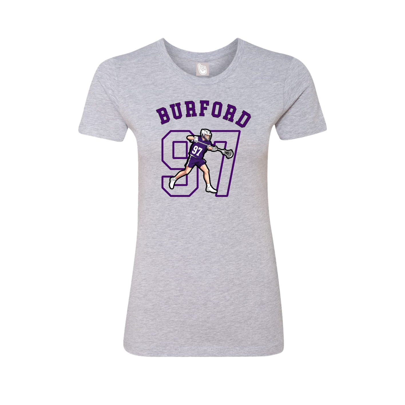 Fitted Women's Tee — Shirsey Arch in Grey
