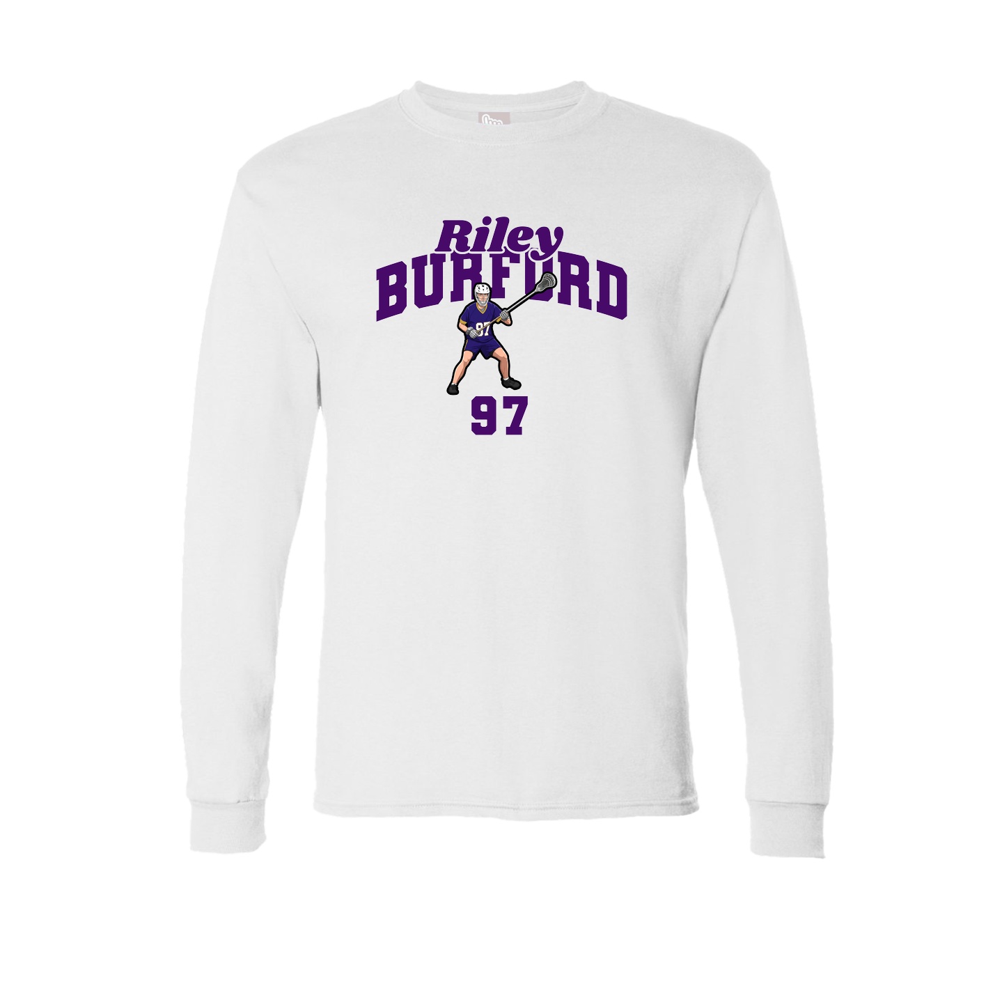 Long Sleeve Tee — Signature Arch in White