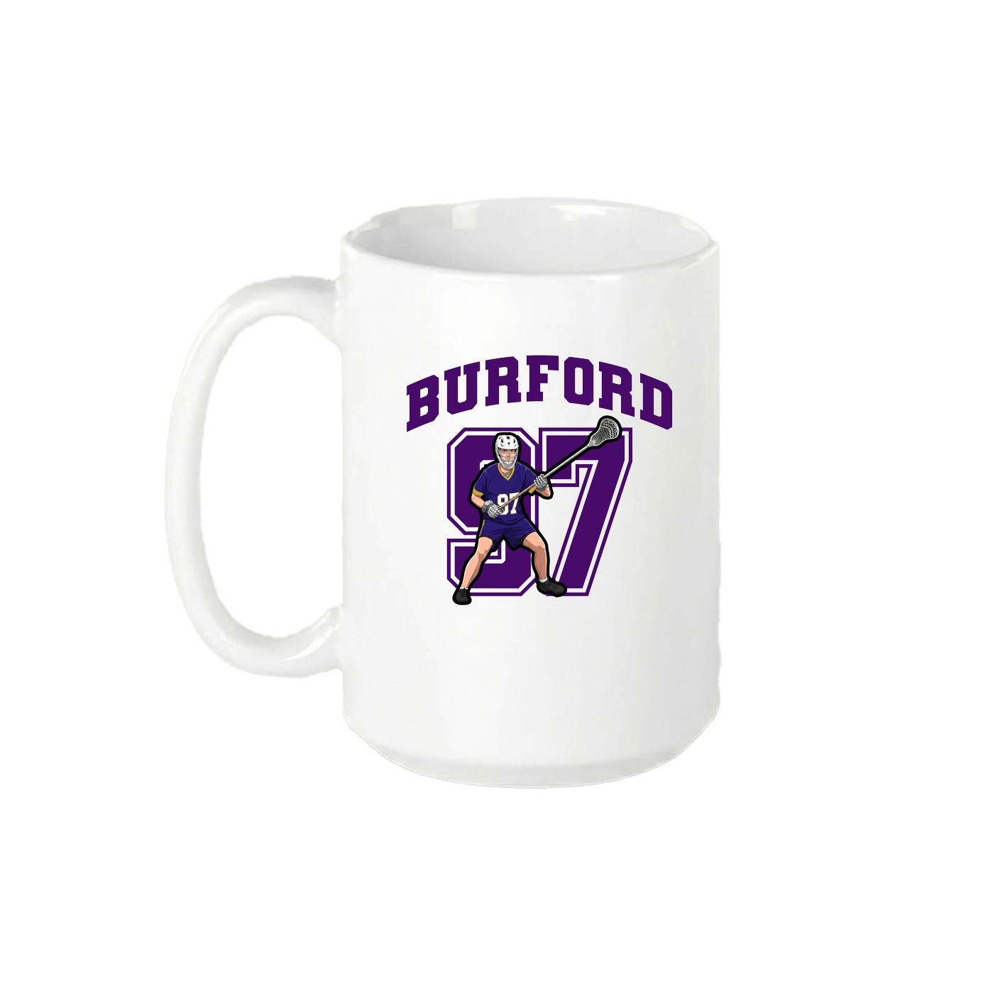15oz Coffee Mug — Number in White